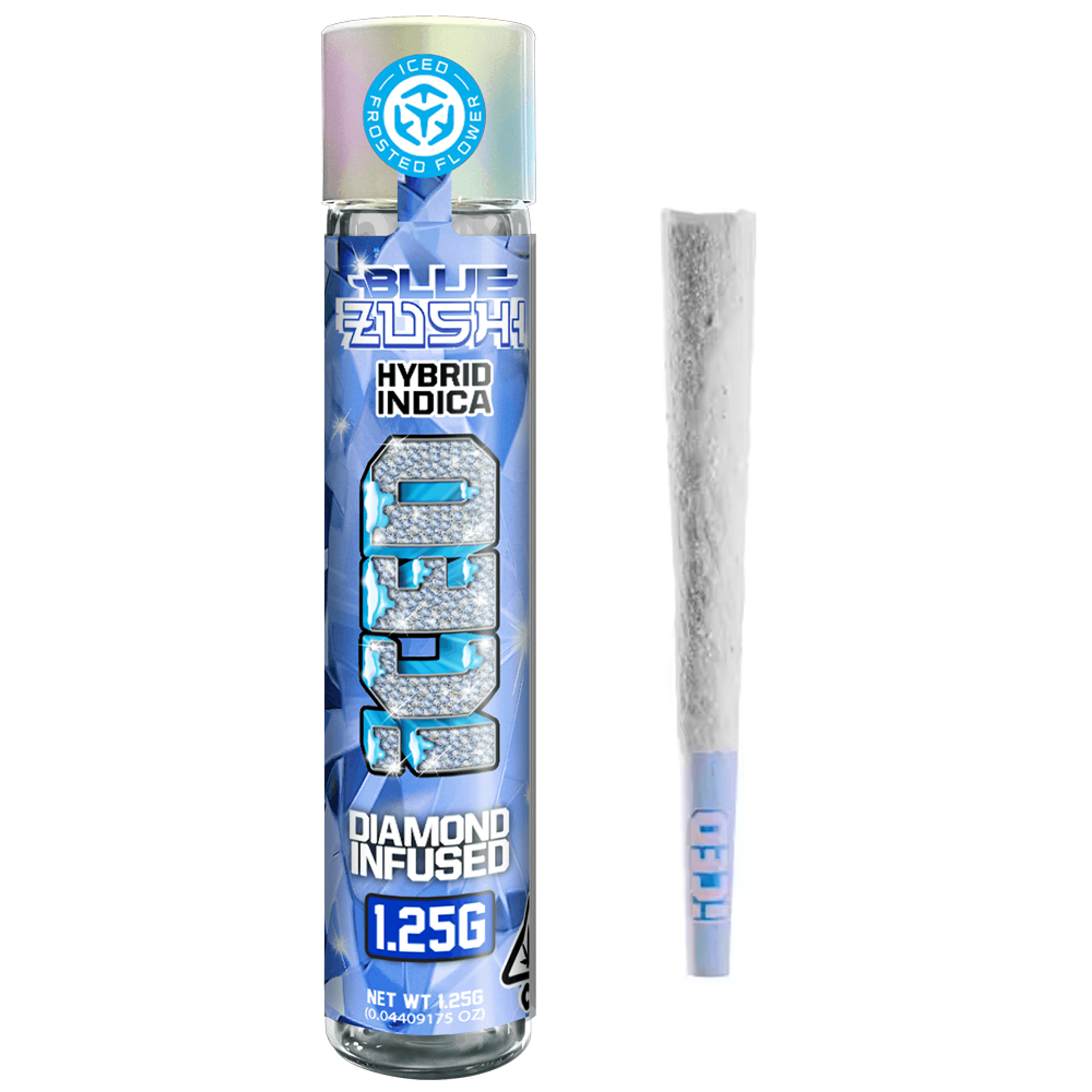 Blue Zushi (I) Infused Preroll - 1.25g - Iced - Blue Zushi (H) - $12.28 - Pre-Rolls