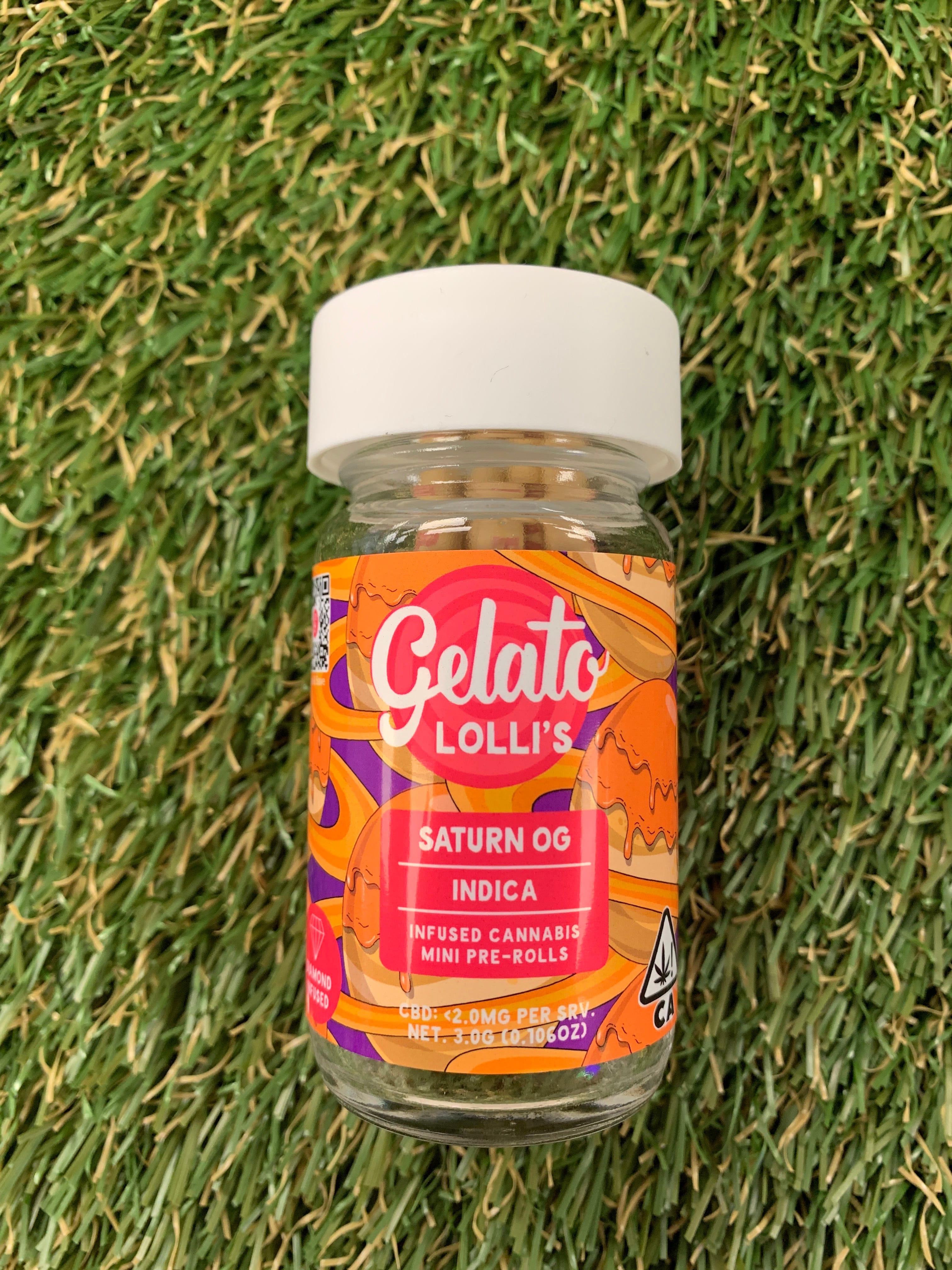 SATURN OG 5PK 3G- INFUSED PREROLL - GELATO CANNA CO -  - $20 - Pre-Roll Infused