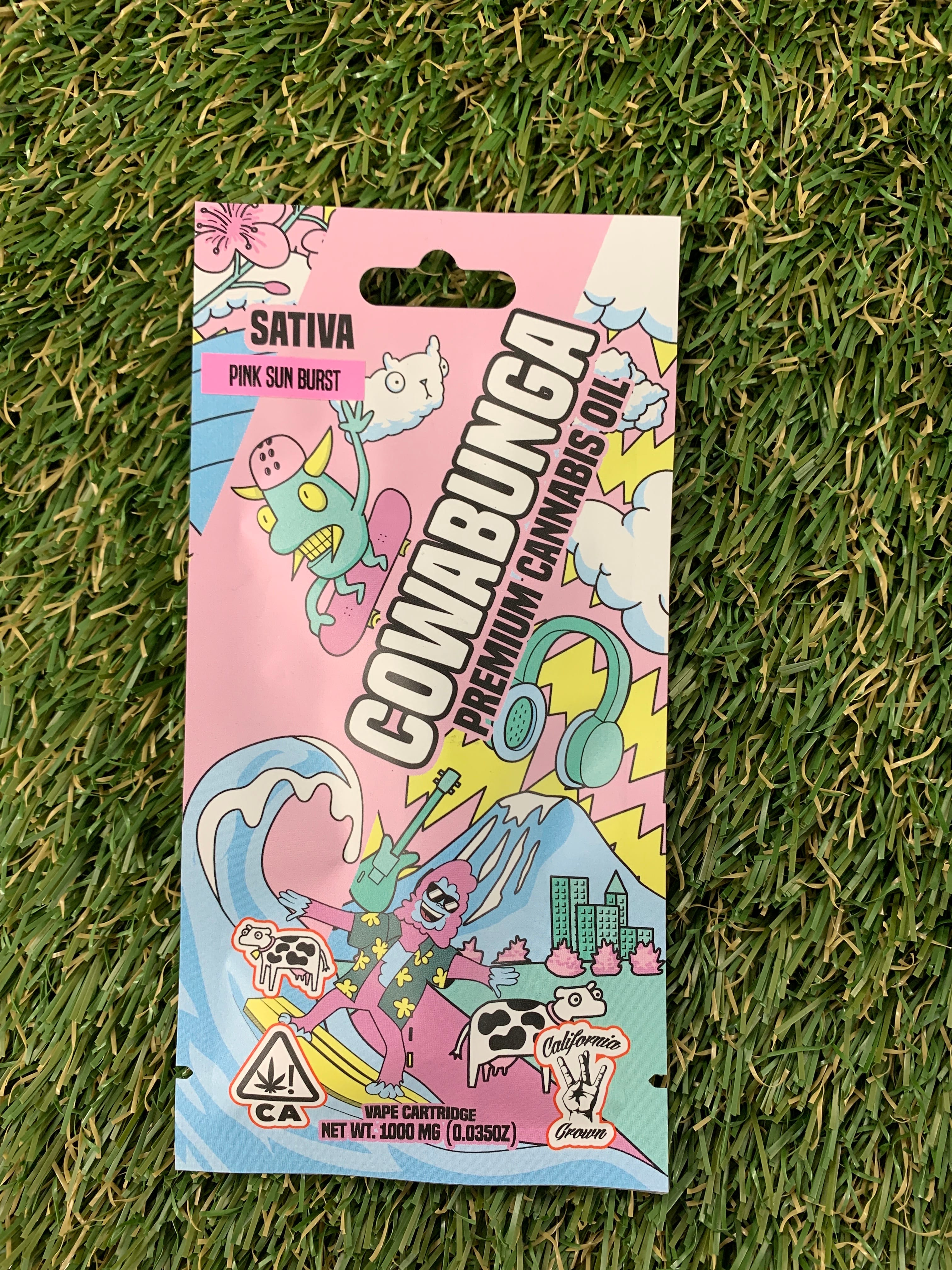 PINK SUN BURST 1G REFILL - COWABUNGA -  - $12.90 - Vape Cartridge