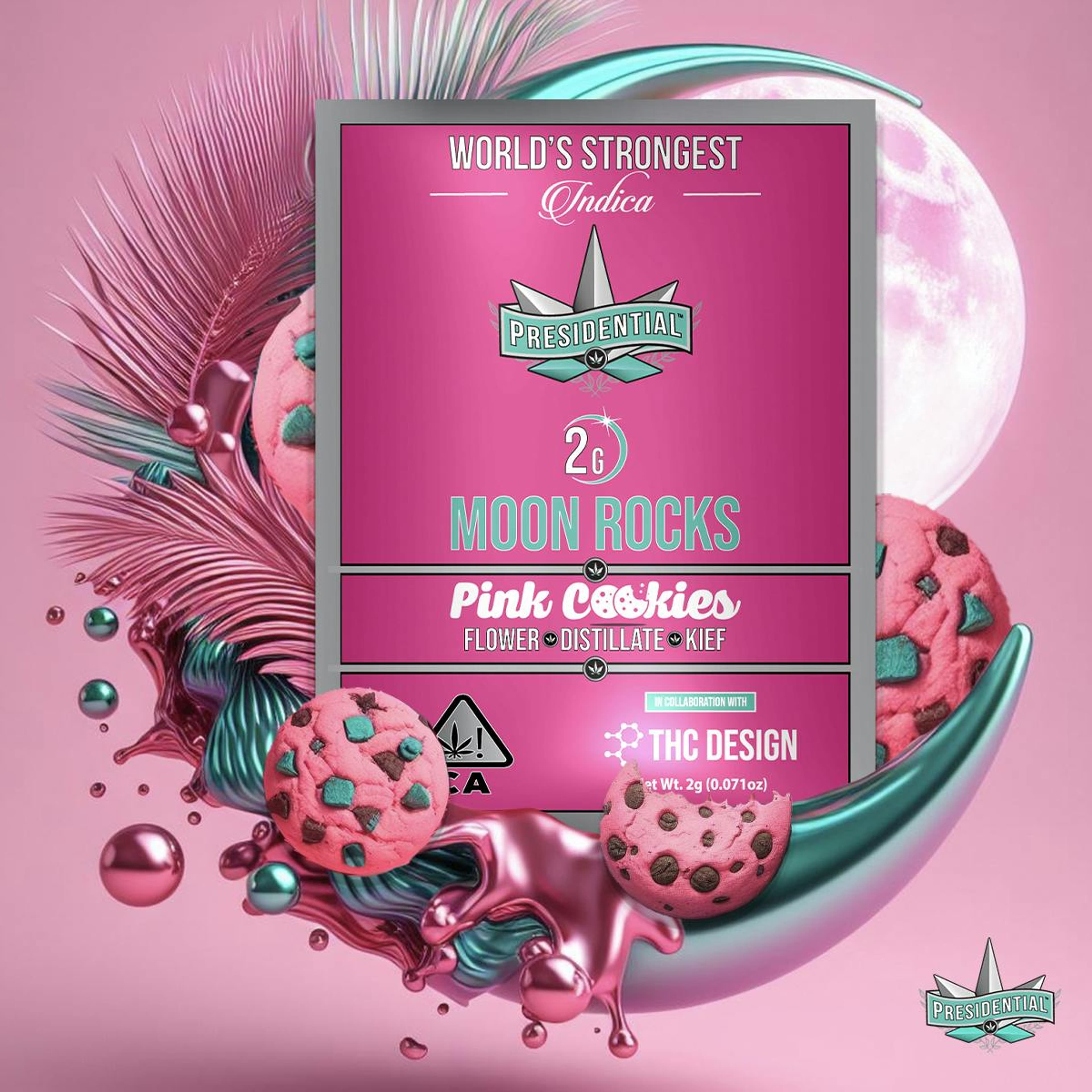 Presidential Moon Rocks - Pink Cookies (2g) - Presidential - Presidential Moon Rocks - Pink Cookies (2g) - $41 - Infused Flower