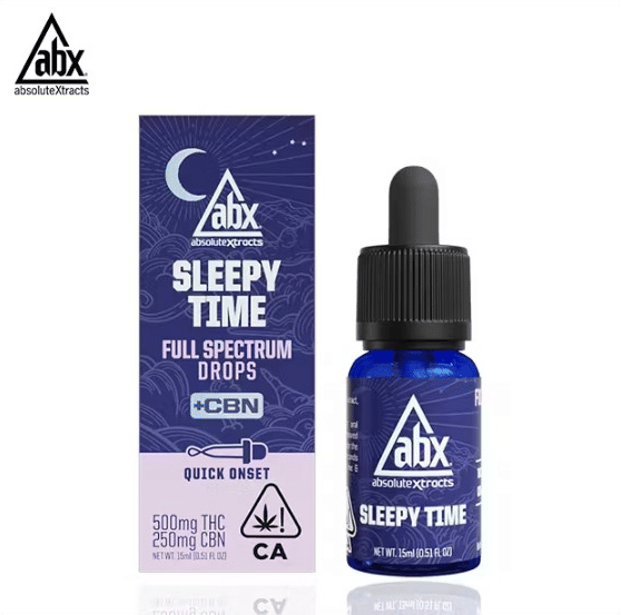 ABX - Sleepy Time Drops + CBN - 500mg THC / 250mg CBN - 15ml - ABX -  - $35.99 - Tincture & FSO & Capsule