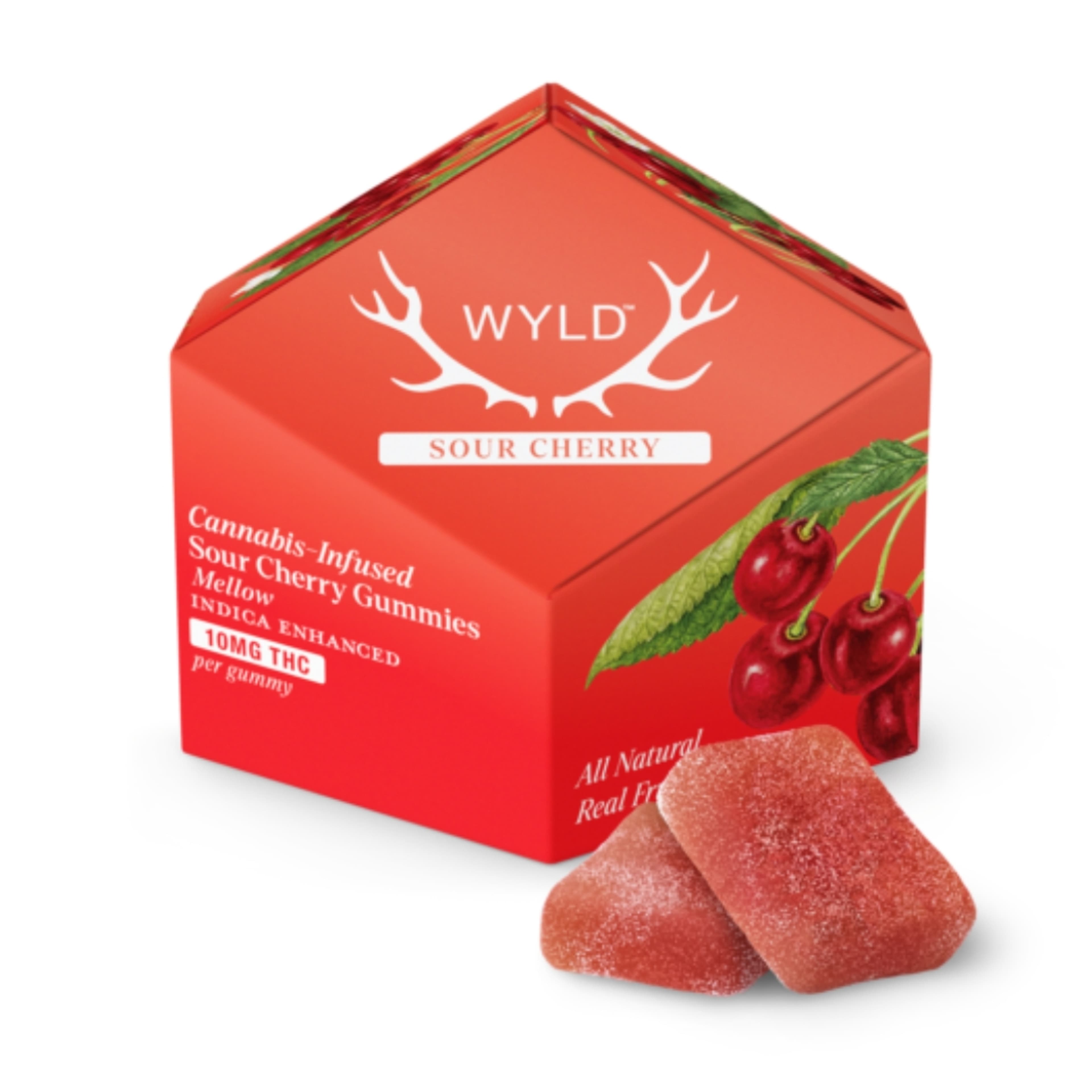 Sour Cherry Gummies 100mg - Wyld - - $17.24 - Edible