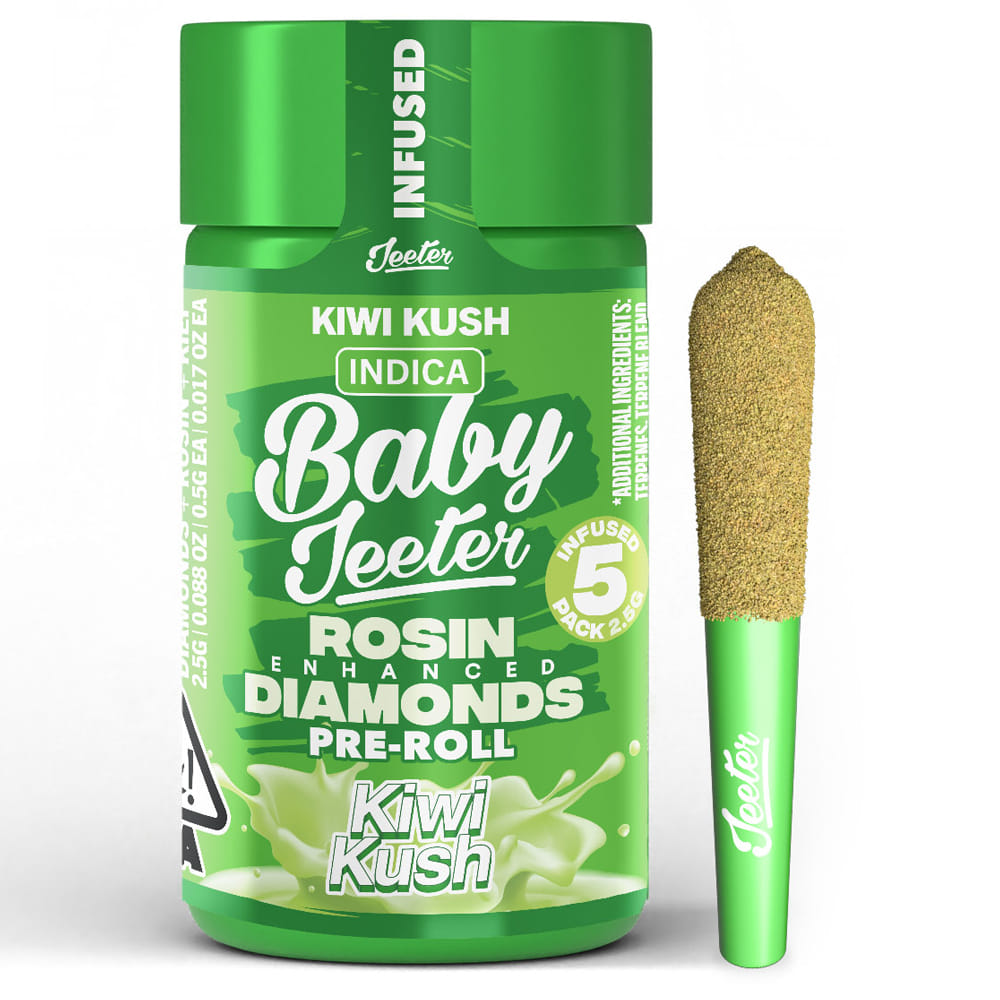 Kiwi Kush (I) Infused Baby 2.5g *SPECIAL PRICING* - Jeeter - Kiwi Kush (I) - $30 - Prerolls