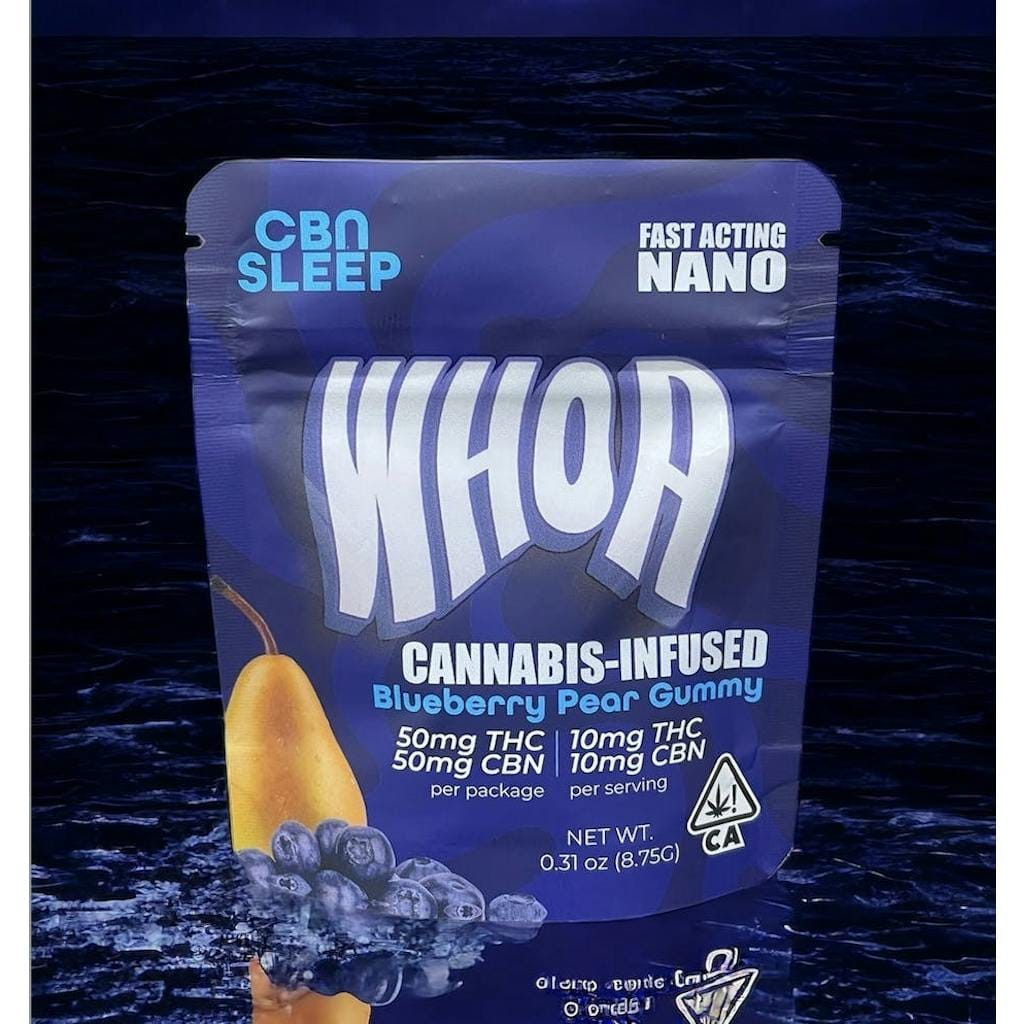 BLUEBERRY PEAR 50THC 50CBN 1:1 - WHOA -  - $5 - Edibles
