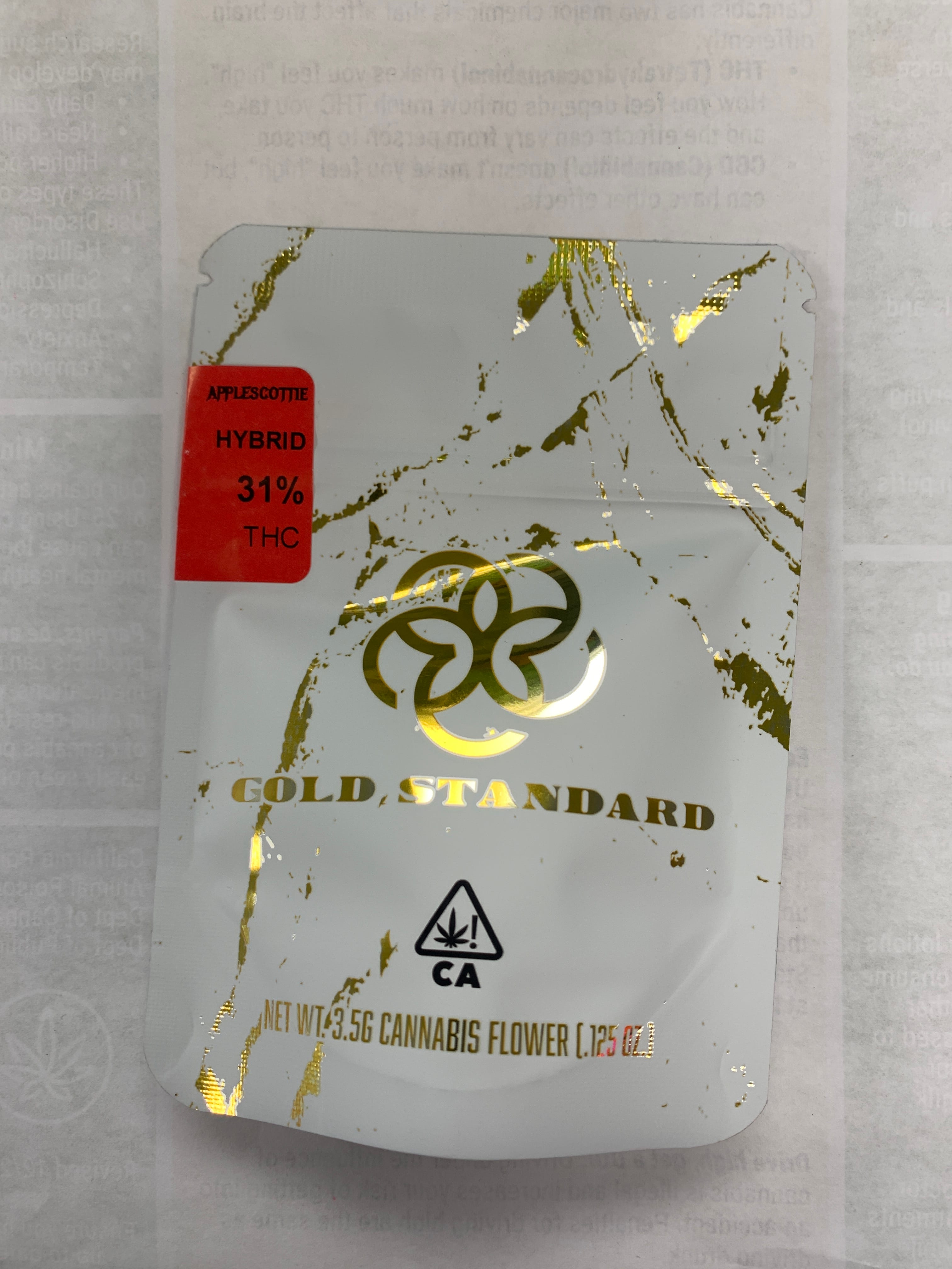 APPLESCOTTIE 3.5G - GOLD STANDARD -  - $17.20 - Flower