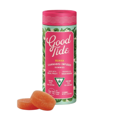 Guava - Solventless Hash Rosin Gummies - Edibles - Good Tide - 10 Gummies - $19.99 - Edibles