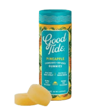 Pineapple - "Uplifting" Solventless Hash Rosin Gummies - Edibles - Good Tide - 10 Gummies - $19.99 - Edibles
