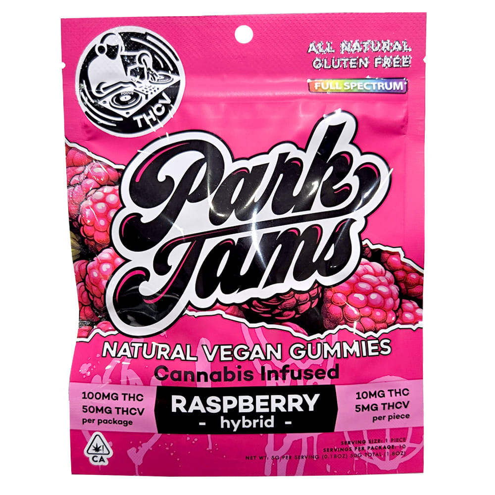 Raspberry THCv  (S/H) 100mg - Park Jams - Raspberry THCv  (S) - $11 - Edibles