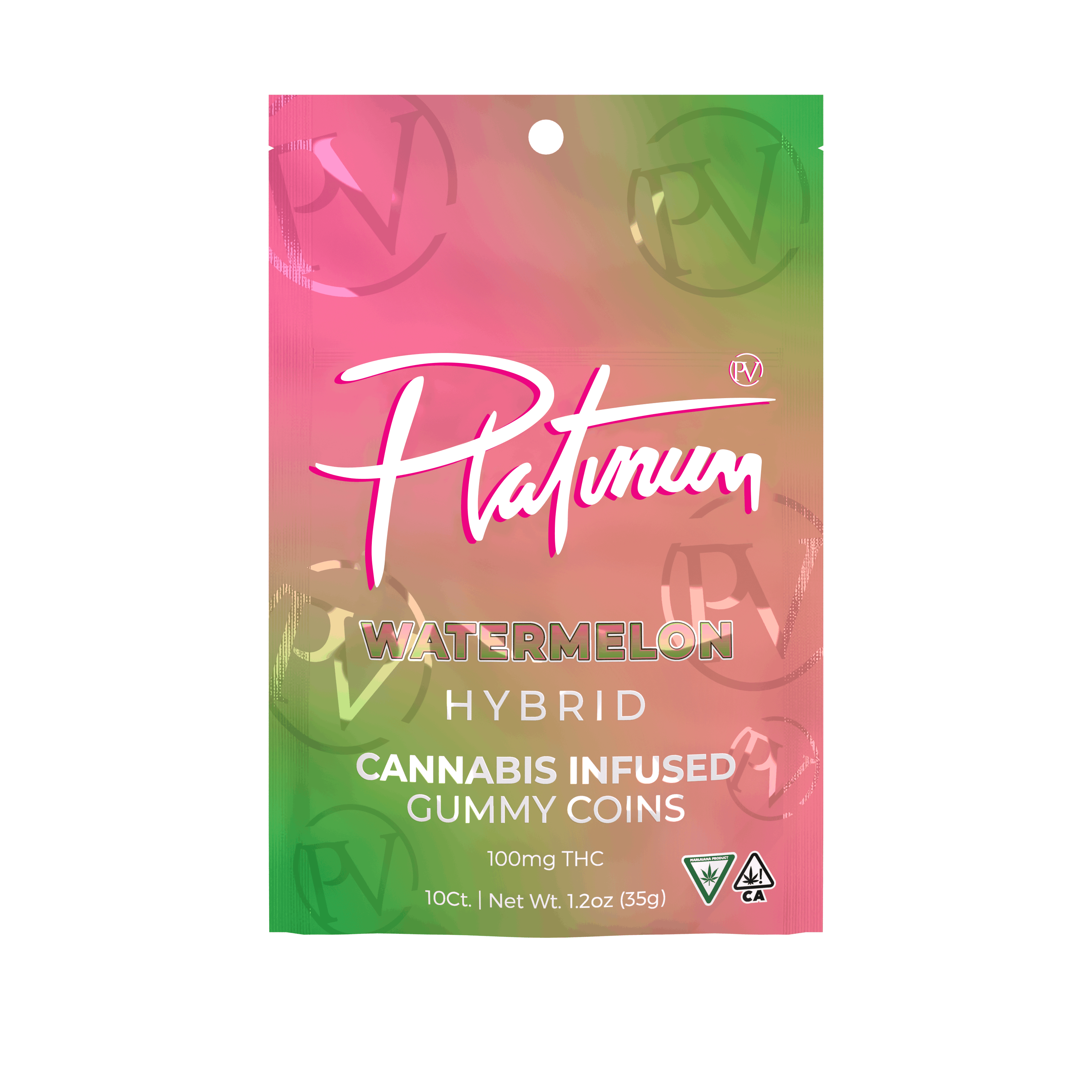 Platinum Gummies | Watermelon - Hybrid - Platinum Vape -  - $7.25 - Edibles