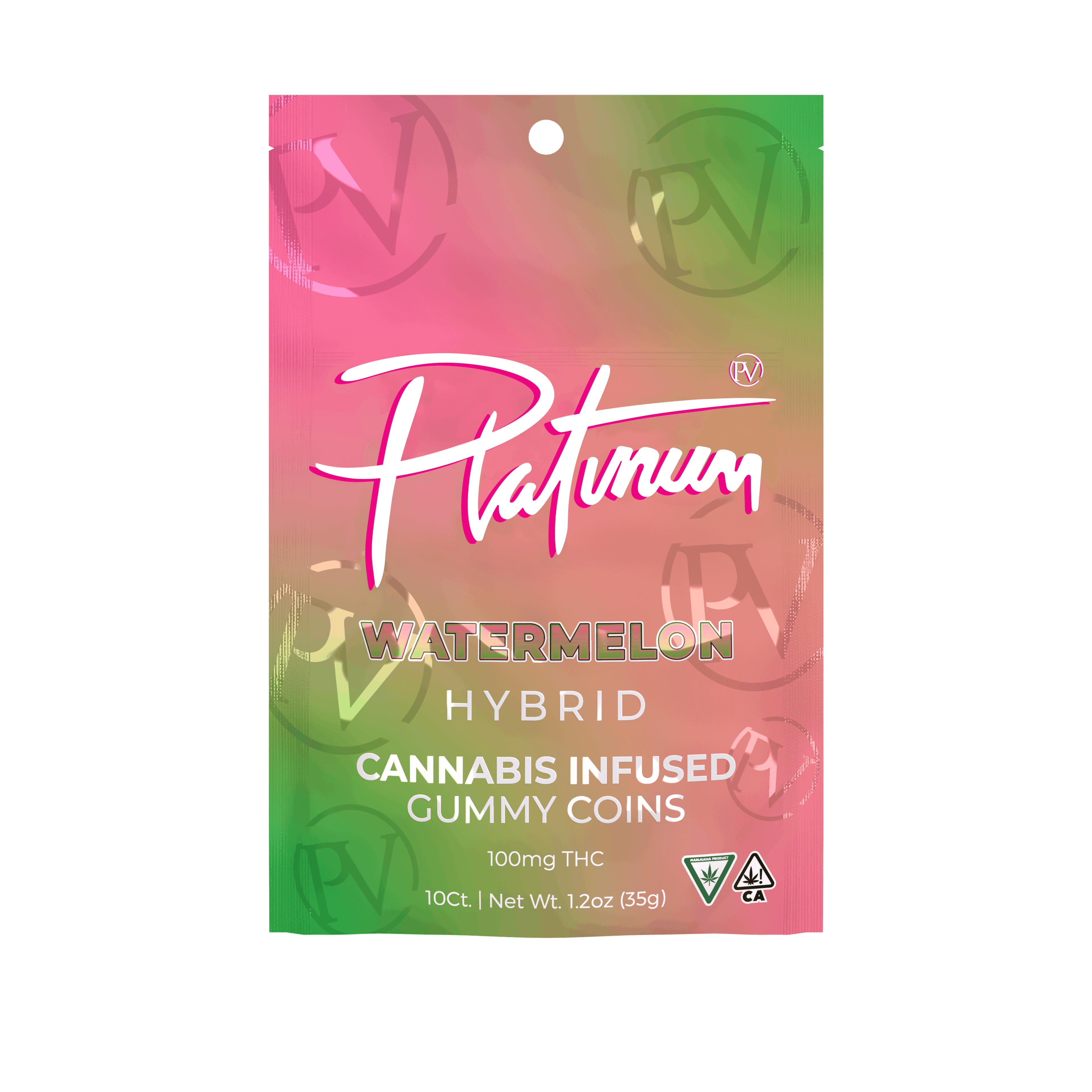 Platinum Gummies | Watermelon - Hybrid - Platinum Vape - - $7.25 - Edibles