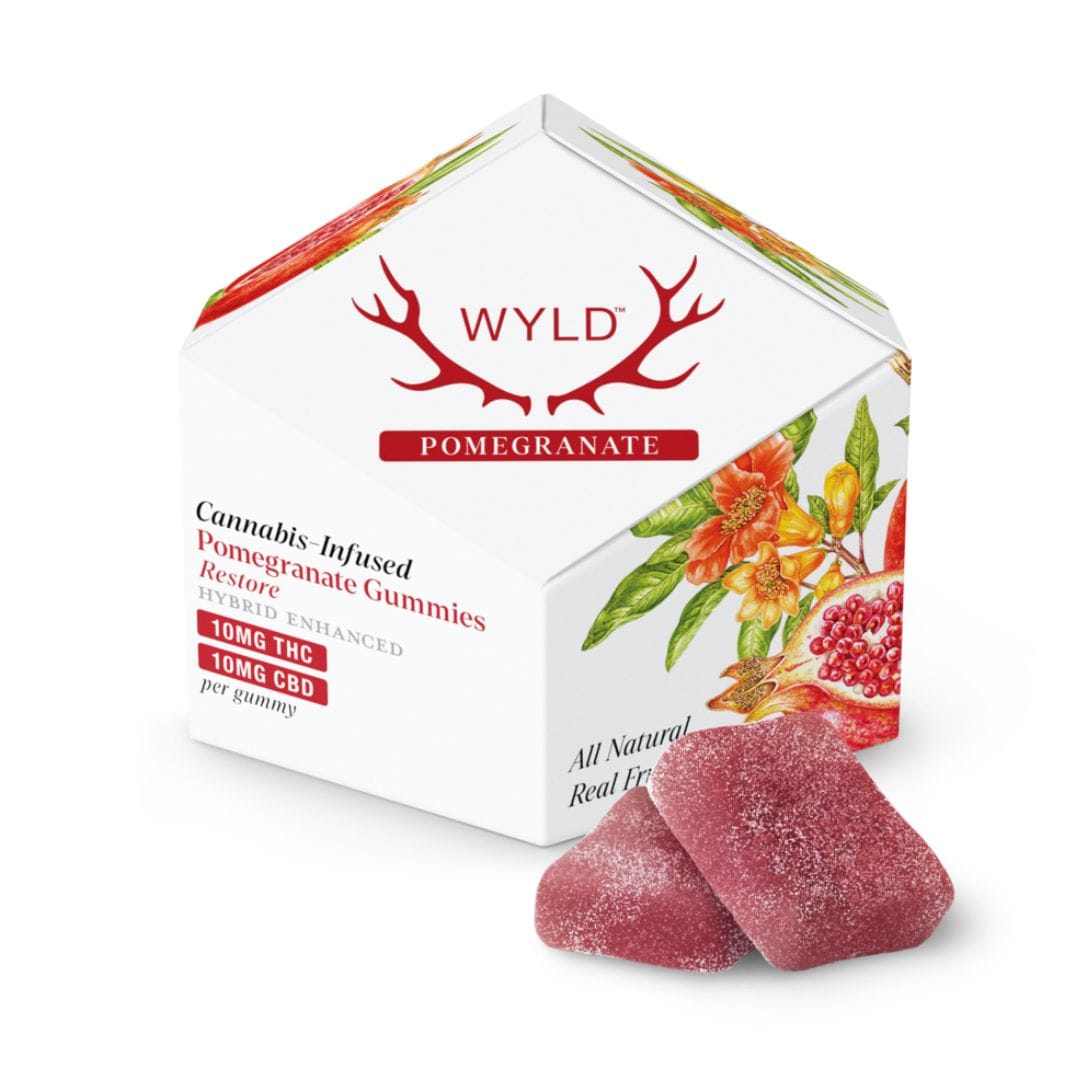 Pomegranate 1:1 CBD Gummies 100mg - Wyld -  - $22.24 - Edible