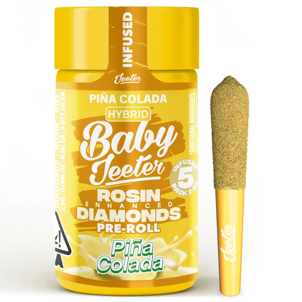 Pina Colada (H) Baby Infused 5pk *B2G1 EVERYDAY* - Jeeter - Pina Colada (H) Baby  Infused 5pk - $31.49 - Pre-Rolls