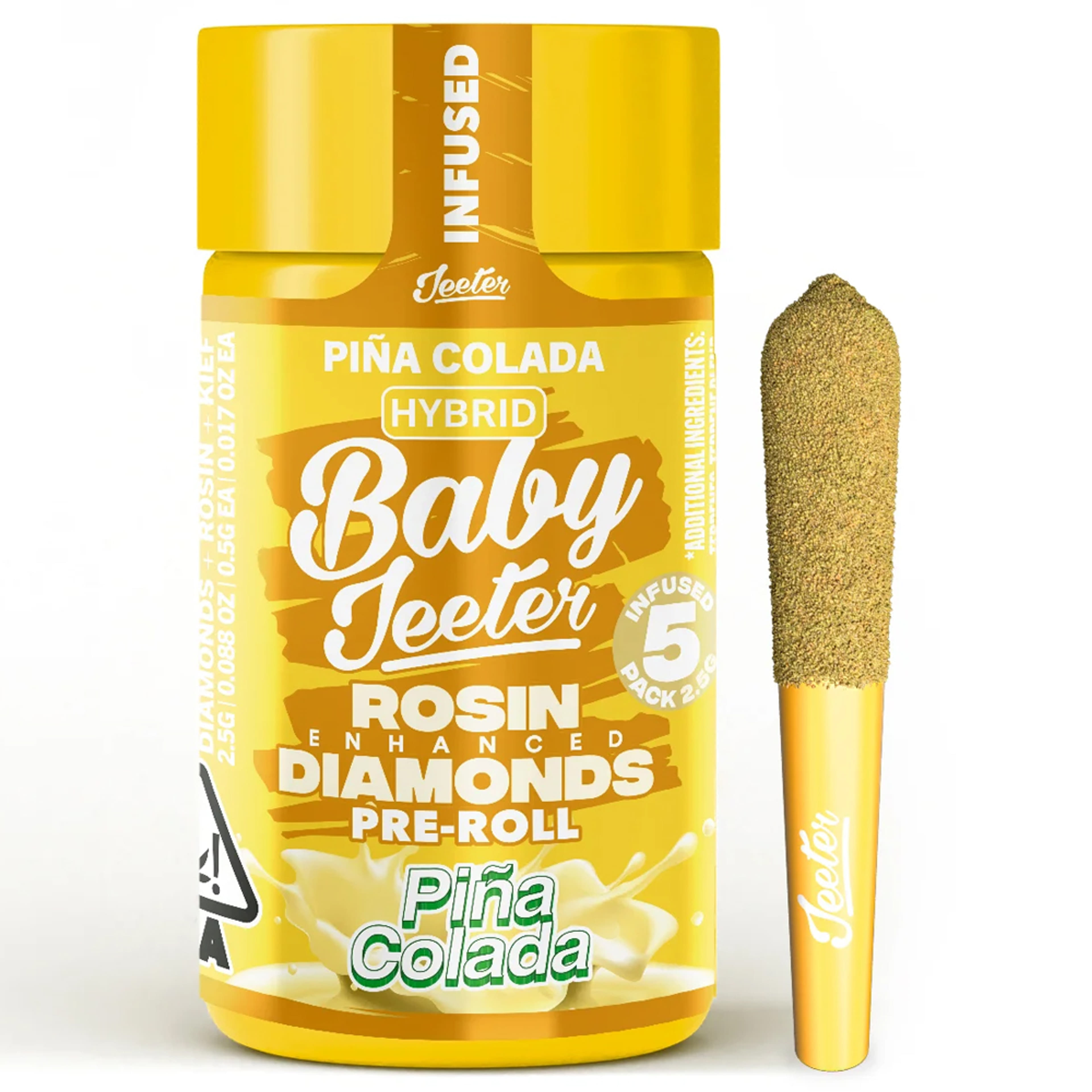 Pina Colada (H) Baby Infused 5pk *B2G1 EVERYDAY* - Jeeter - Pina Colada (H) Baby Infused 5pk - $31.49 - Pre-Rolls