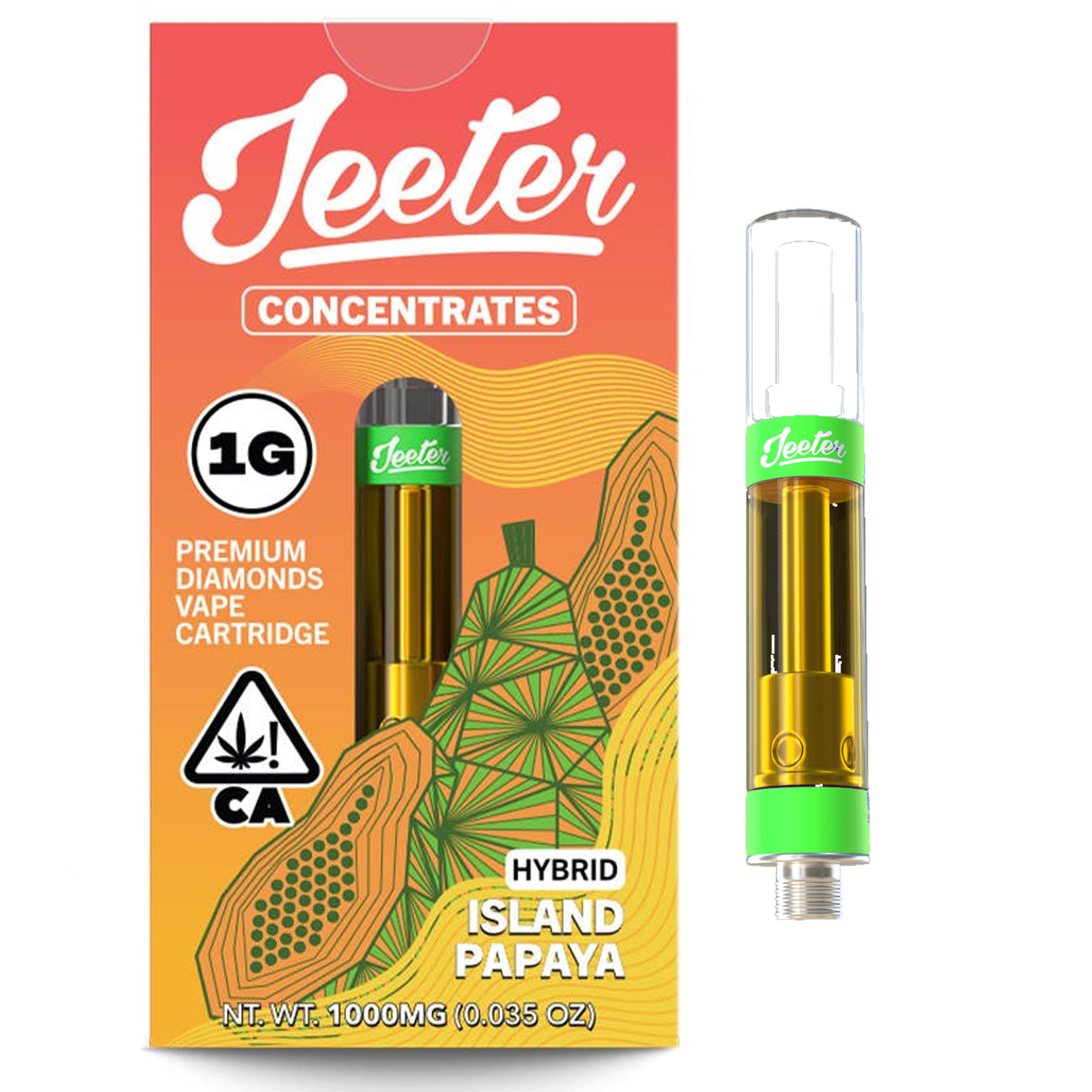 Island Papaya (H) - 1g Cart - Jeeter - Island Papaya (H) - $28 - Cartridges