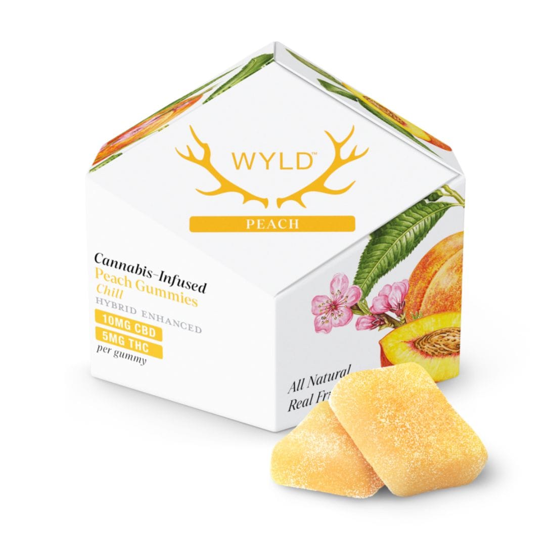 Peach 2:1 Gummies 100MG - Wyld -  - $22.24 - Edible