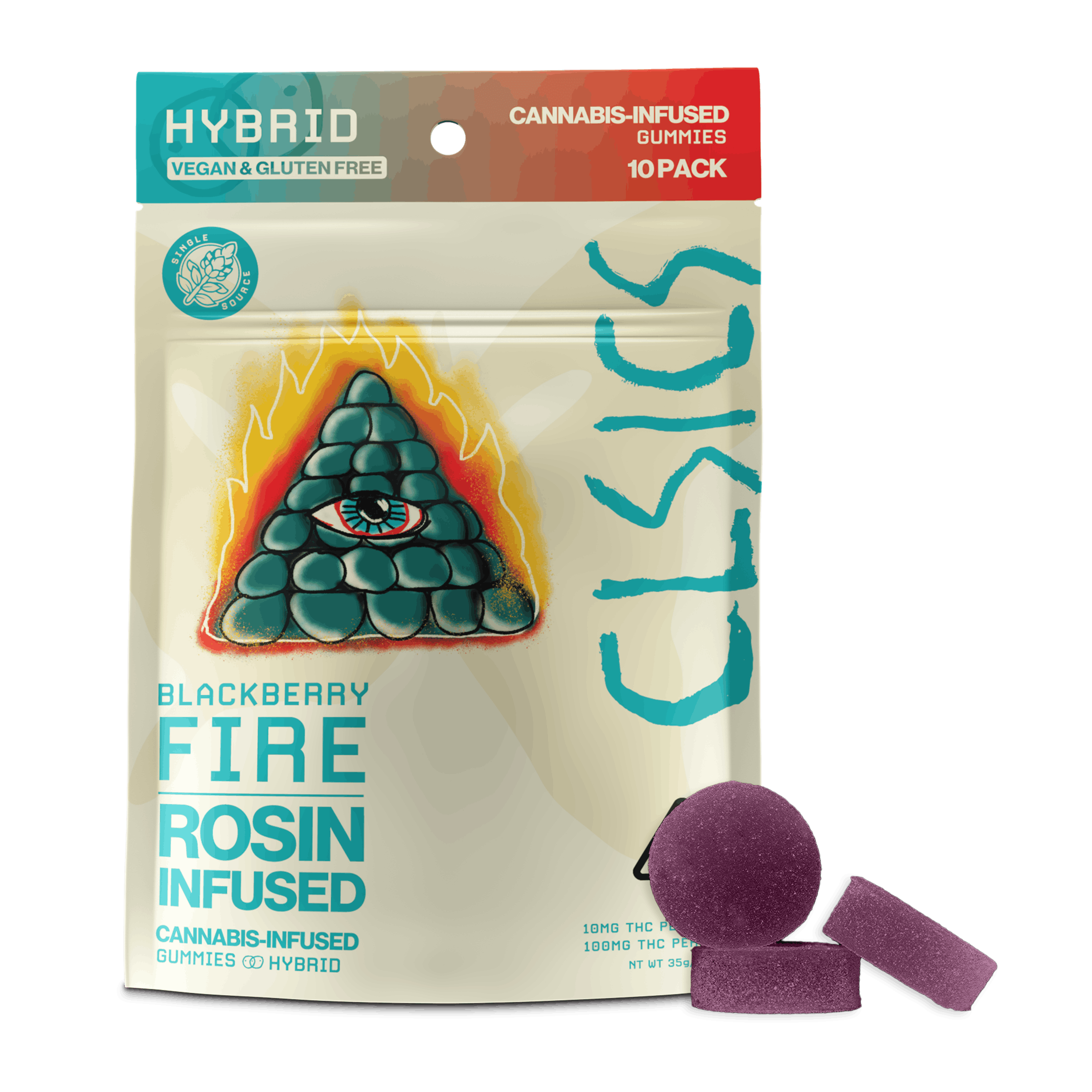 Blackberry Fire 100mg Rosin Gummies - CLSICS - null - $20 - Edible