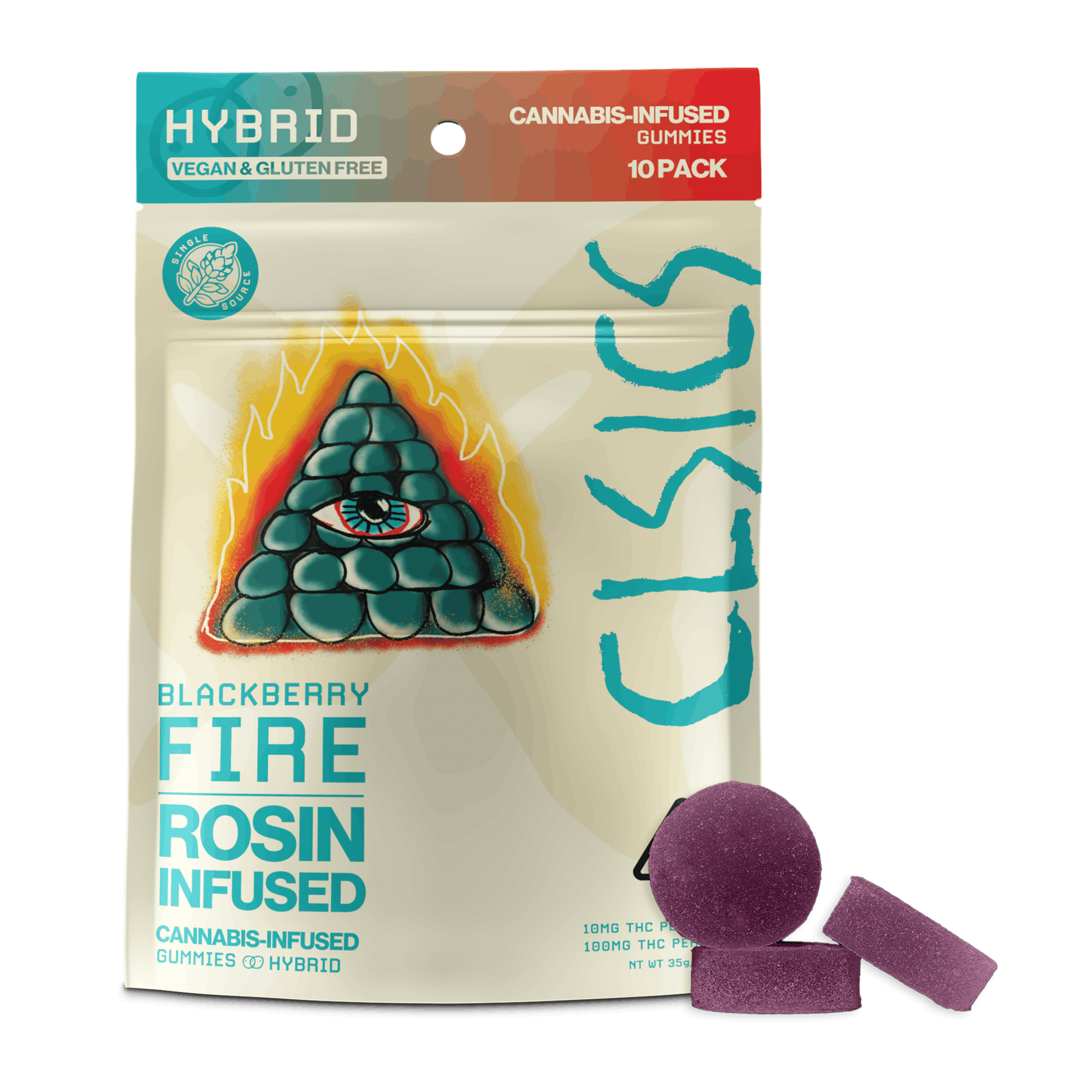Blackberry Fire 100mg Rosin Gummies - CLSICS - null - $20 - Edible