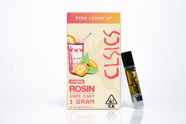 CLSICS: Pink Lemon Up - Live Rosin Vape Cartridge 1g