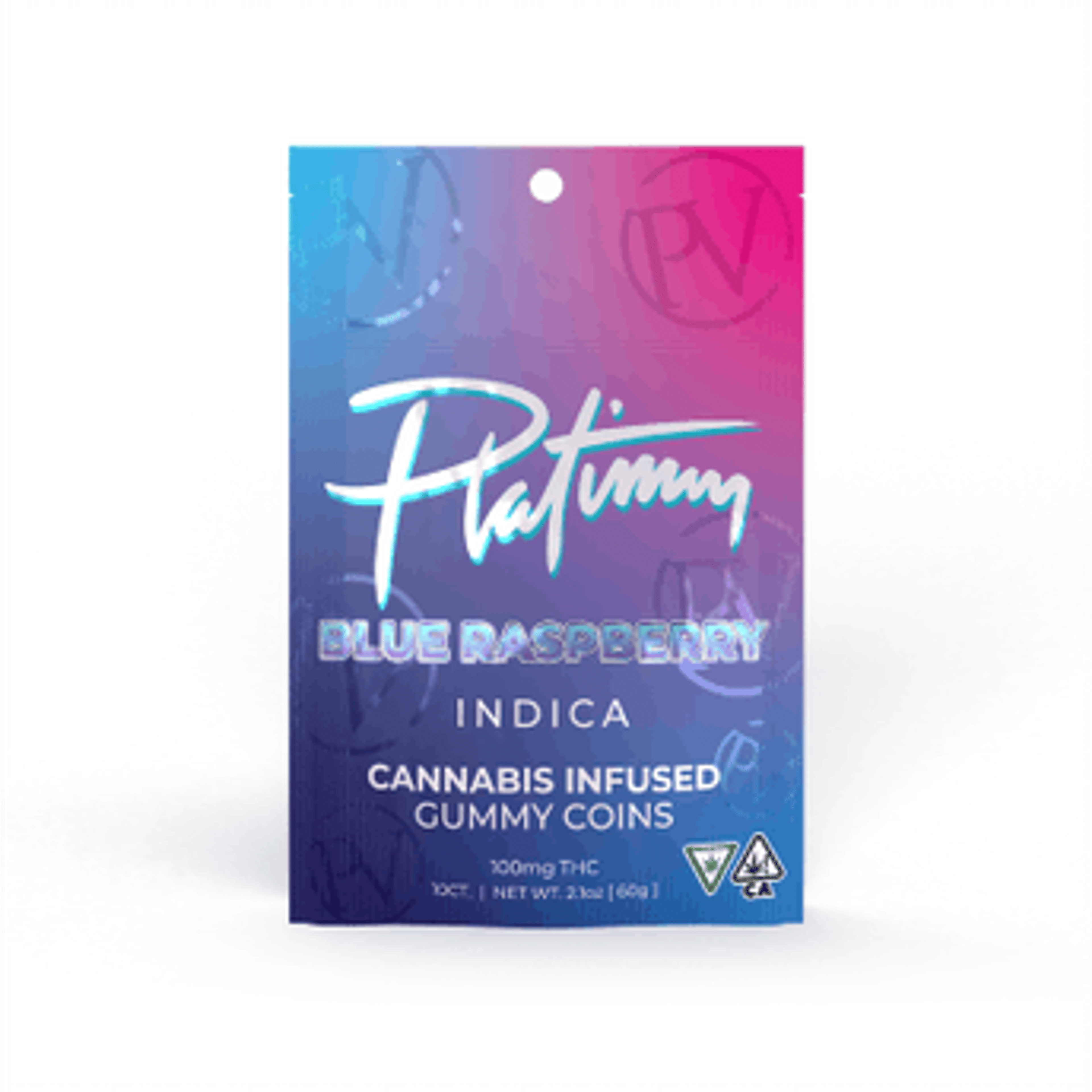 Platinum Gummies | Blue Raspberry - Indica - Platinum Vape - - $7.25 - Edibles