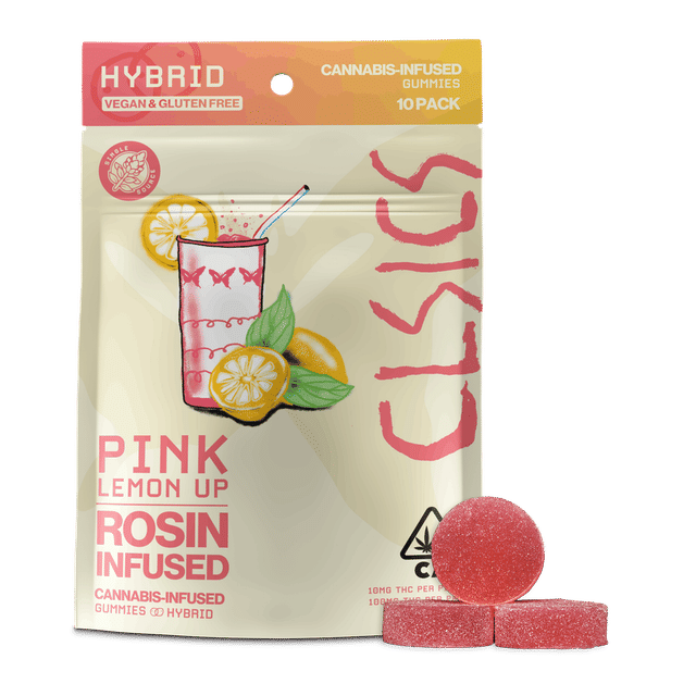 Pink Lemon Up 10pk Gummies - LIVE ROSIN INFUSED