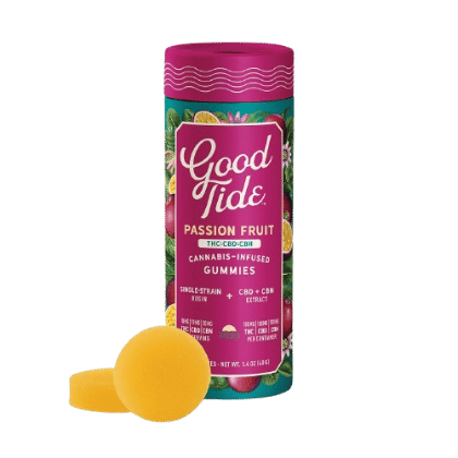 Passion Fruit - "Sleep" 1:1:1 Solventless Hash Gummies - Edibles - Good Tide - 10 Gummies - $23.99 - Edibles