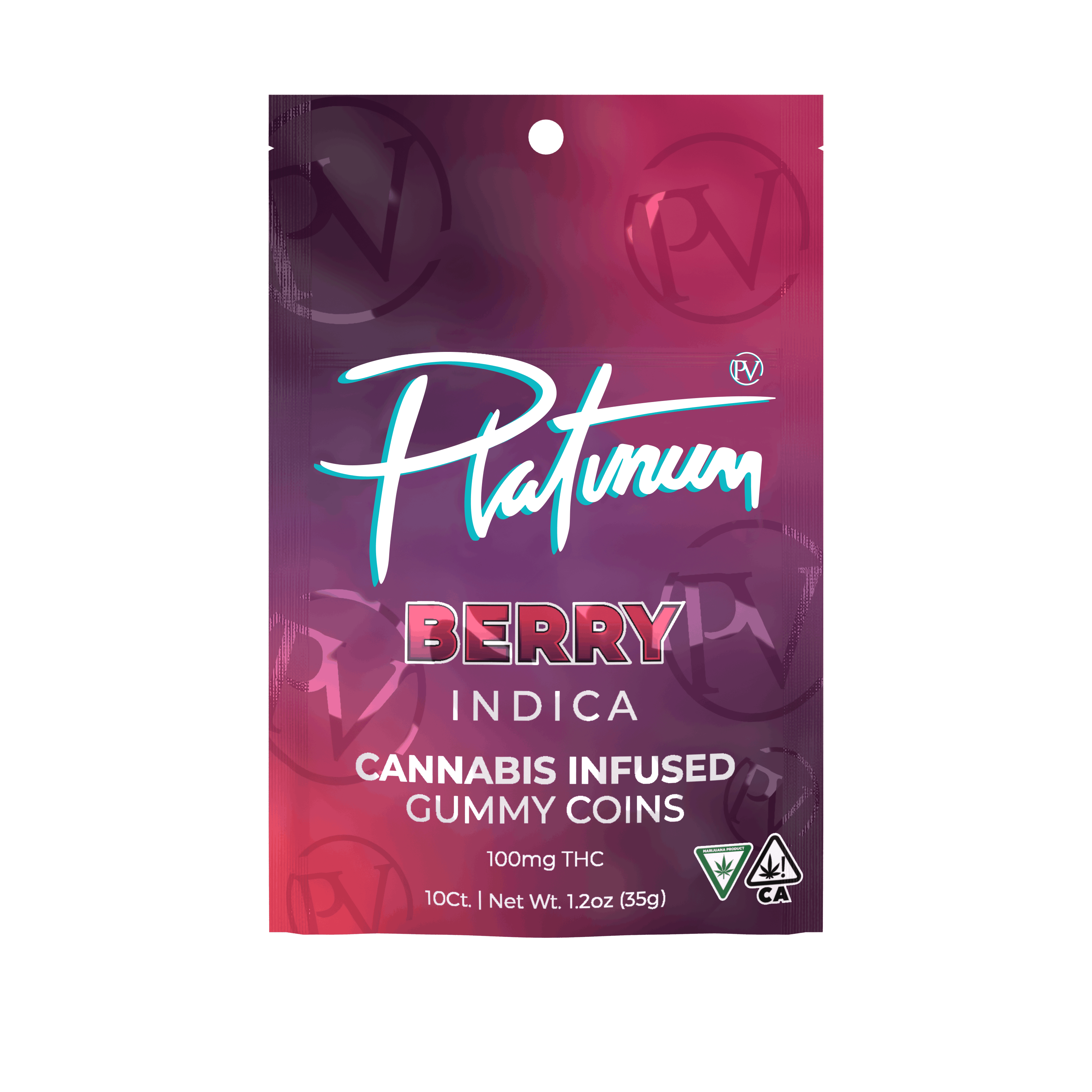 Platinum Gummies | Berry - Indica - Platinum Vape -  - $7.25 - Edibles