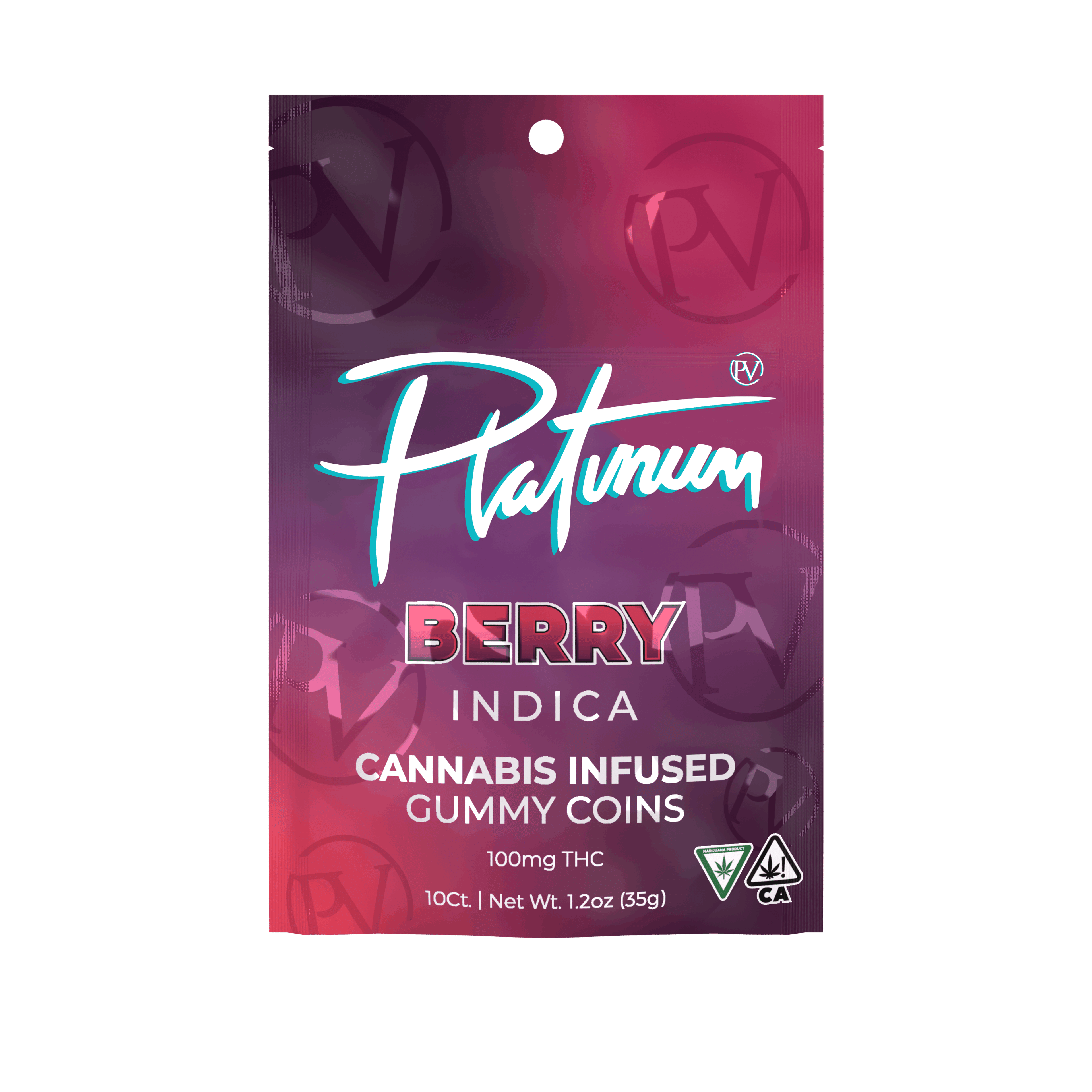 Platinum Gummies | Berry - Indica - Platinum Vape - - $7.25 - Edibles