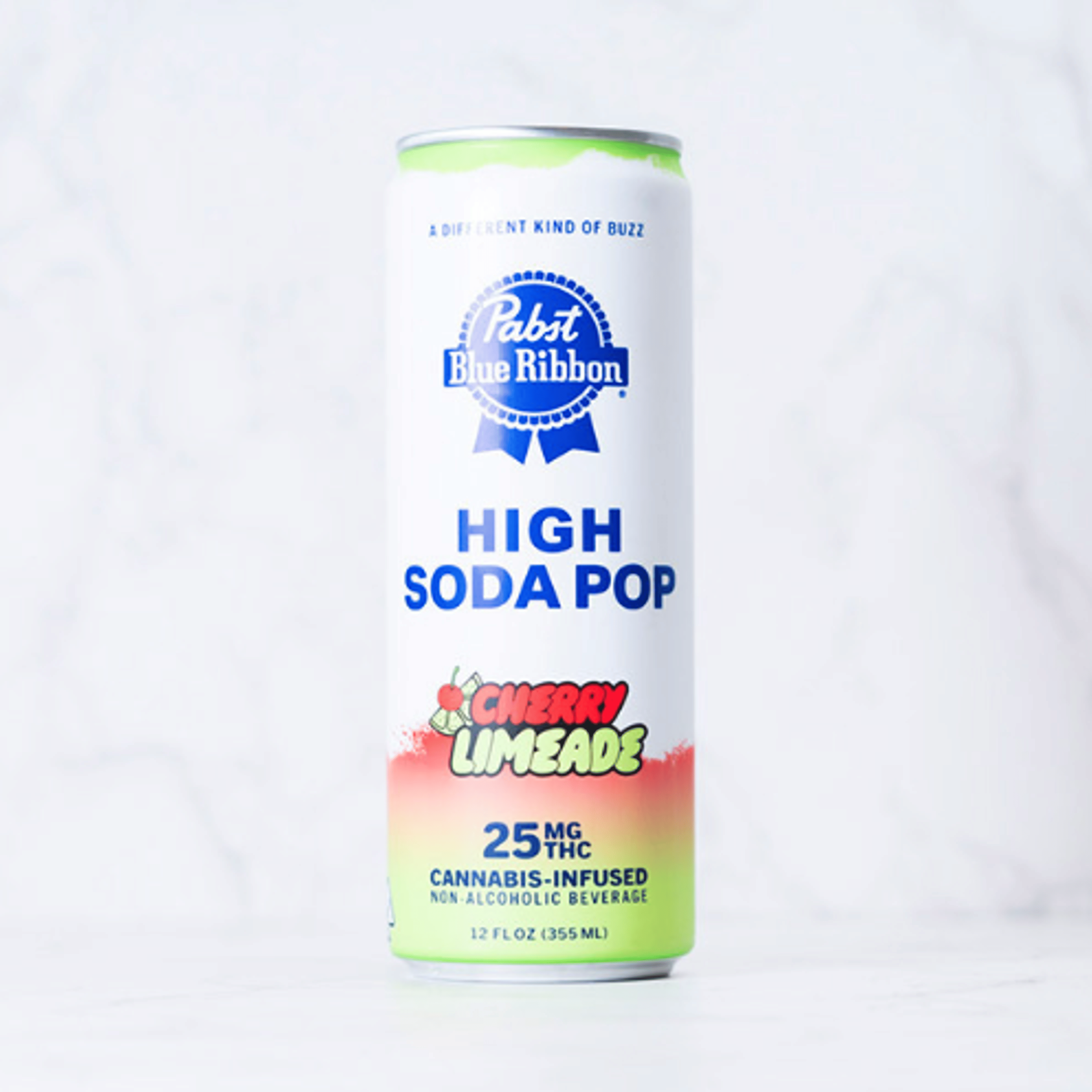 Cherry Limeade Infused Soda Pop 25mg - Pabst Blue Ribbon - Drink - $4.50 - Edible