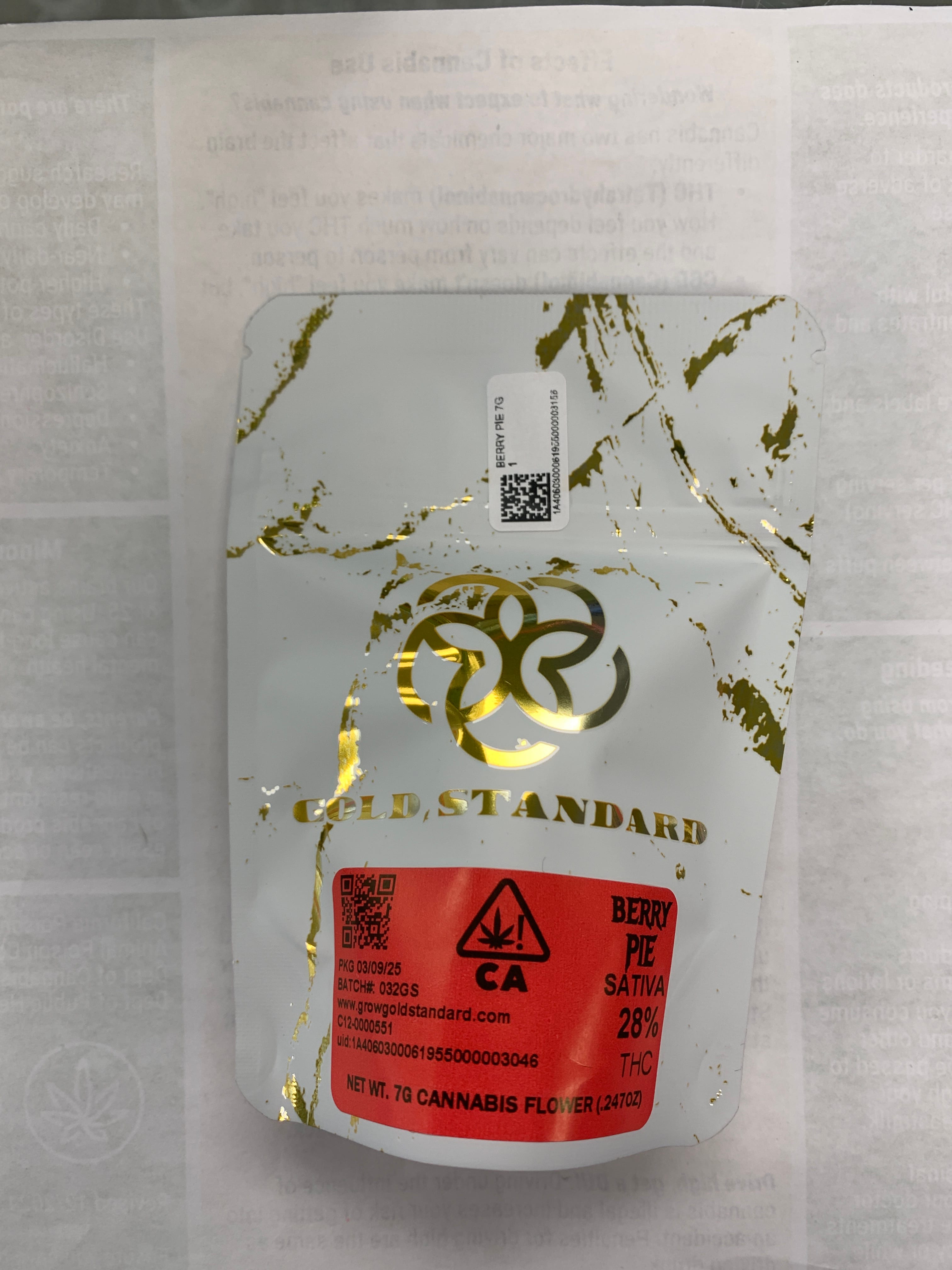 BERRY PIE 7G - GOLD STANDARD -  - $16.12 - Flower