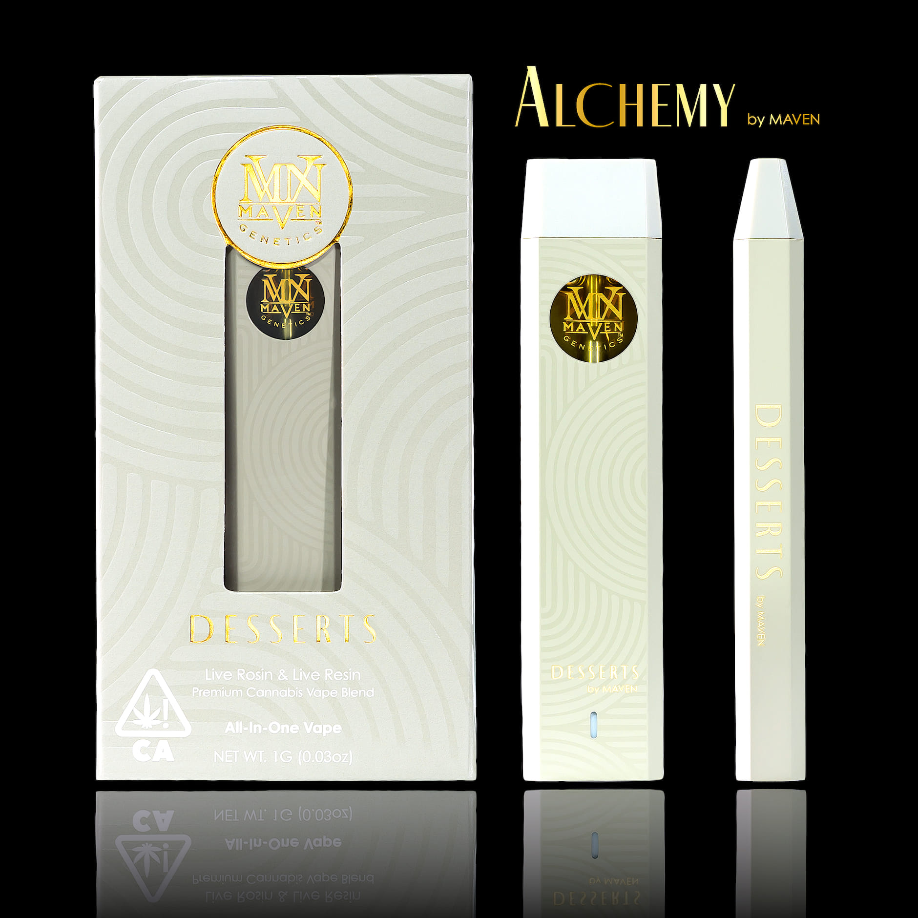 Alchemy Desserts All-In-One Vape - Maven Genetics - Gram - $54 - All-in-Ones