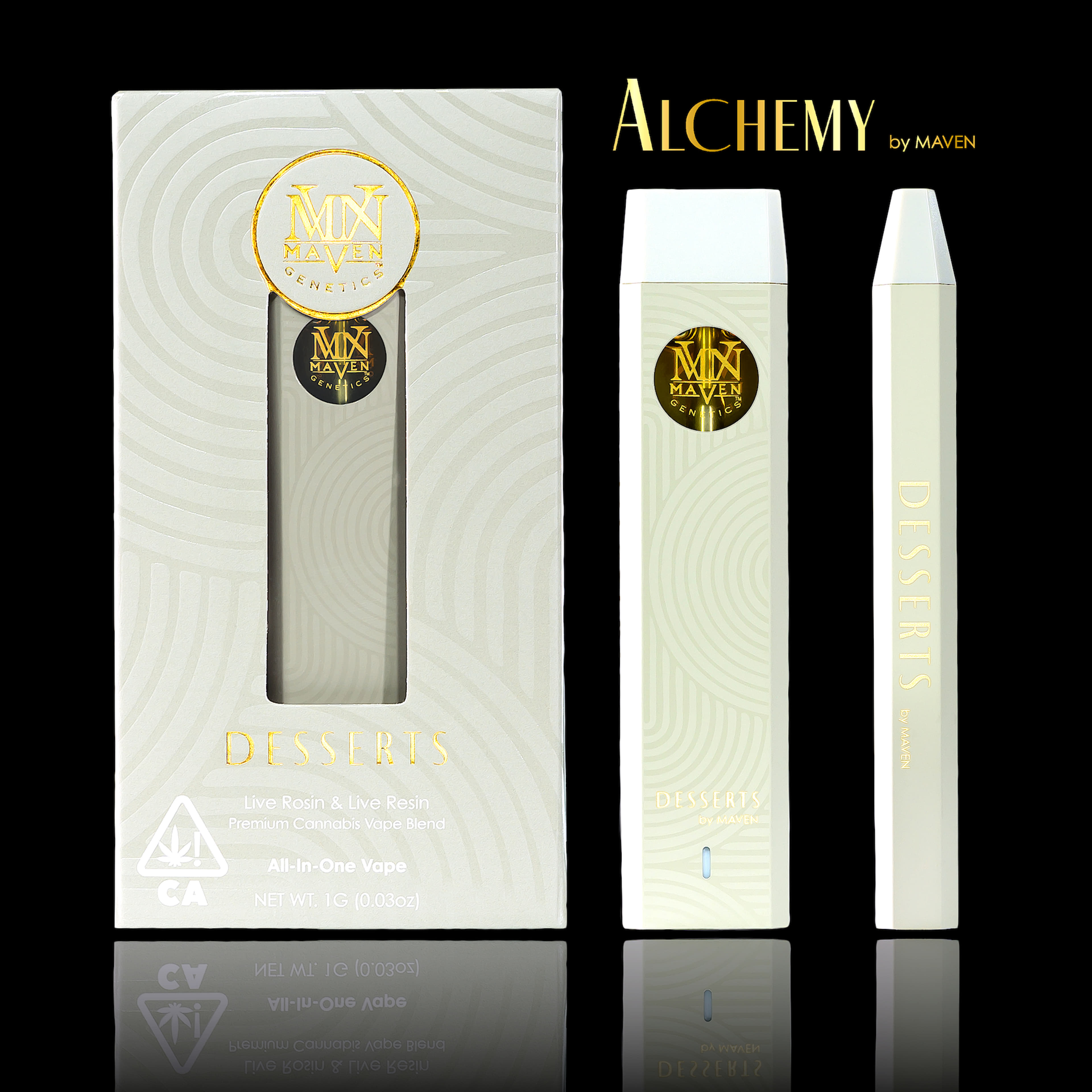Alchemy Desserts All-In-One Vape - Maven Genetics - Gram - $54 - All-in-Ones