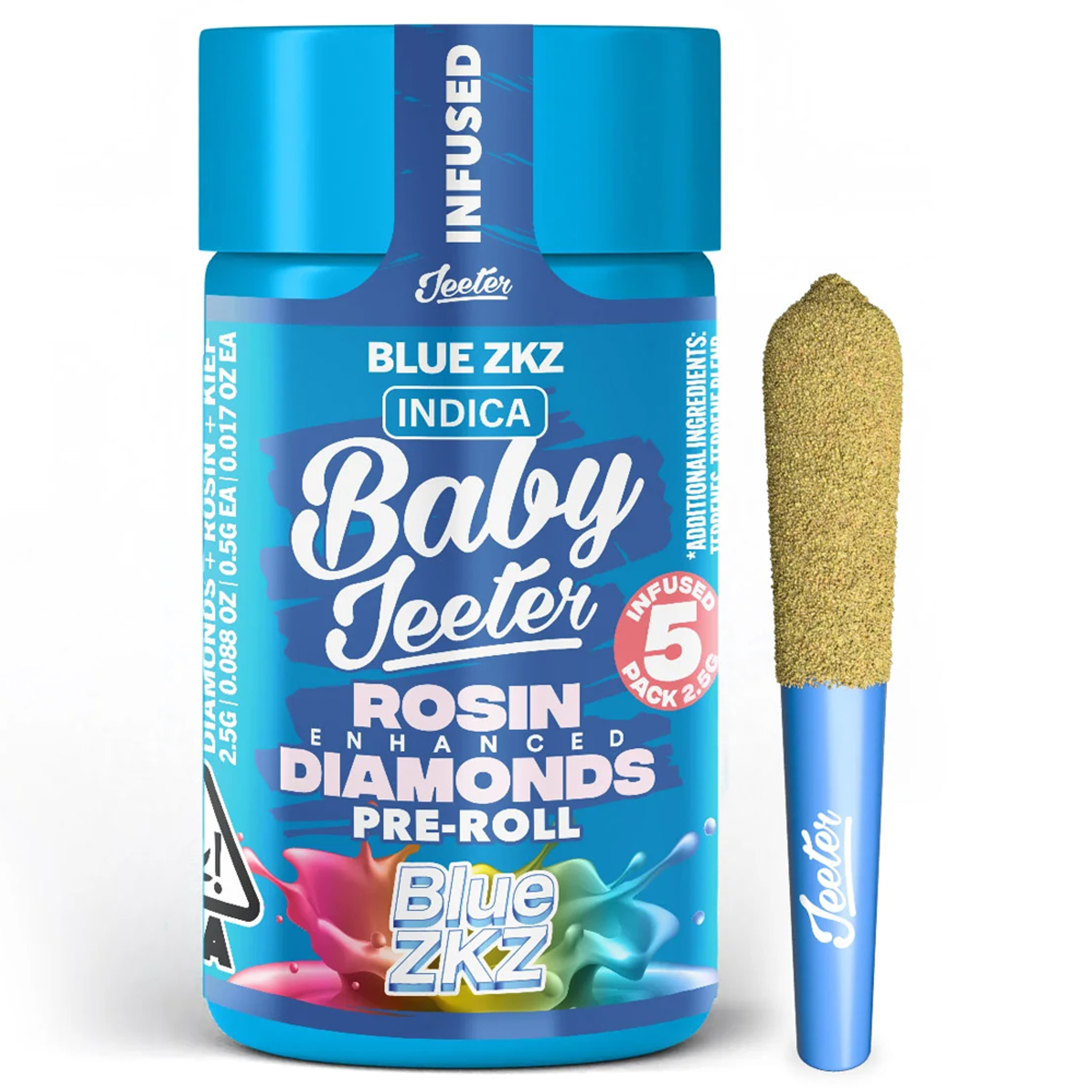 Blue ZKZ - Baby Infused 5pk *SPECIAL PRICING* - Jeeter - Blue ZKZ (I) - $30 - Pre-Rolls