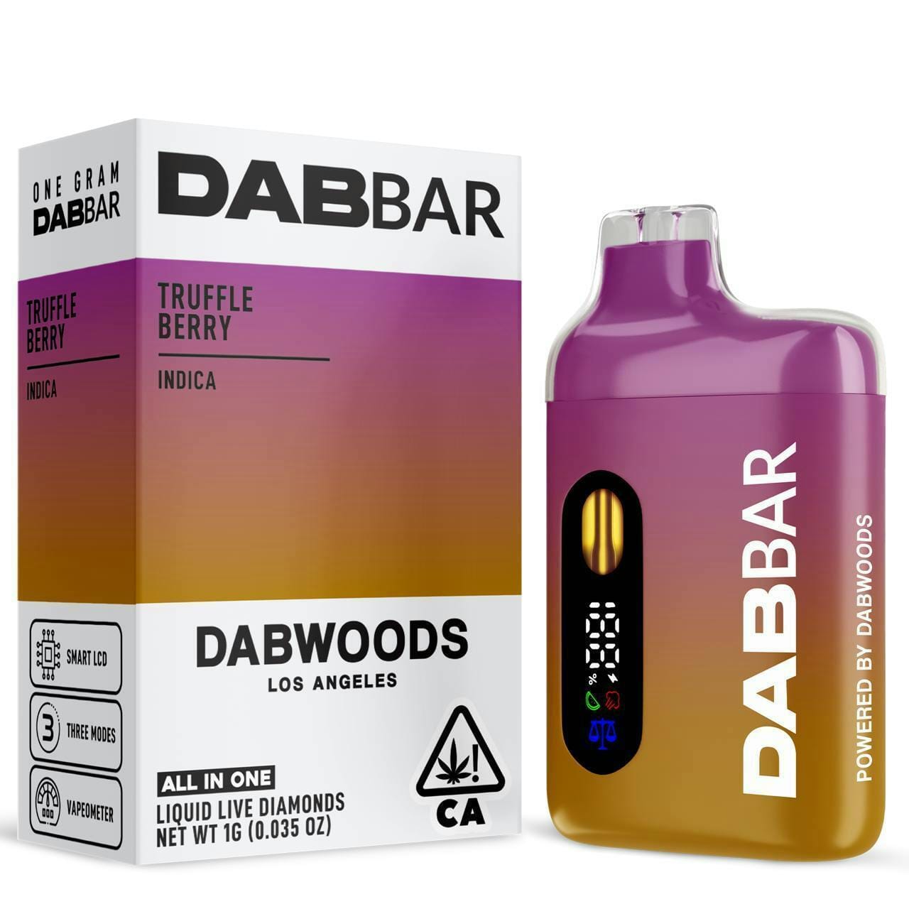 Dabwoods DABBAR 2.0 | 1g - Truffle Berry - AIO - Indica - Dabwoods -  - $40 - All-In-Ones