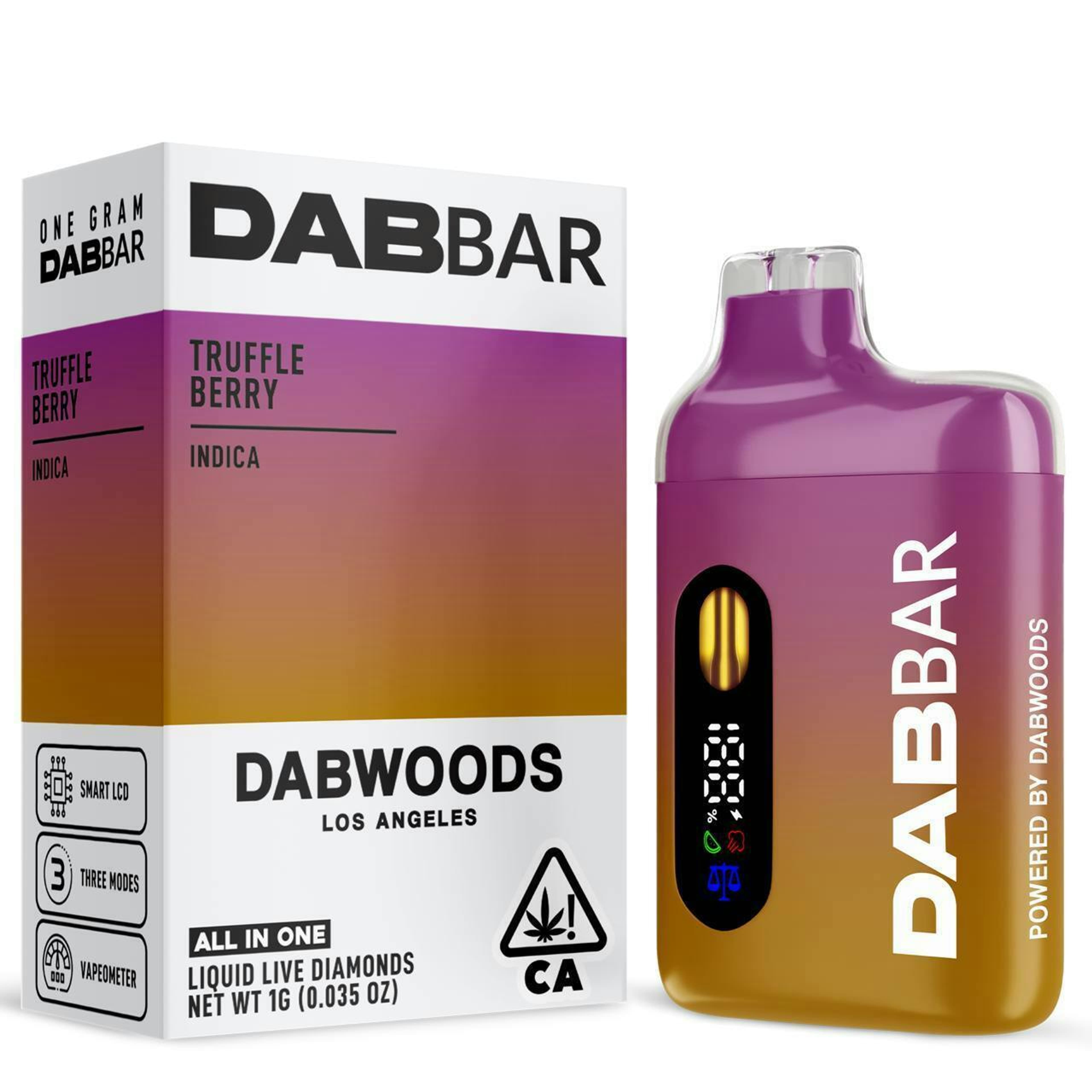 Dabwoods DABBAR 2.0 | 1g - Truffle Berry - AIO - Indica - Dabwoods - - $40 - All-In-Ones