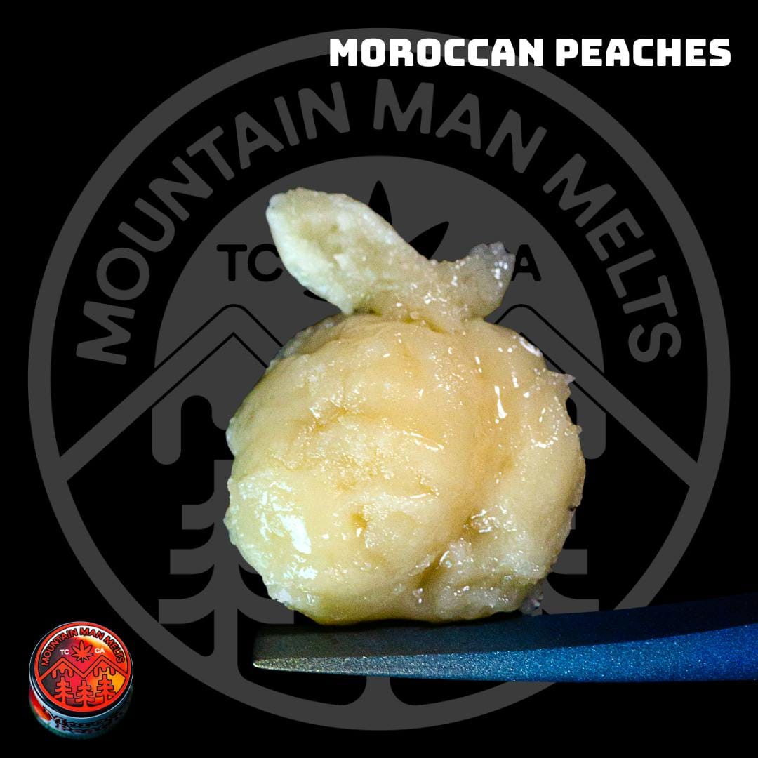 Moroccan Peaches - Live Rosin 1G - Mountain Man Melts - Moroccan Peaches Live Rosin (S) - $42 - Concentrates