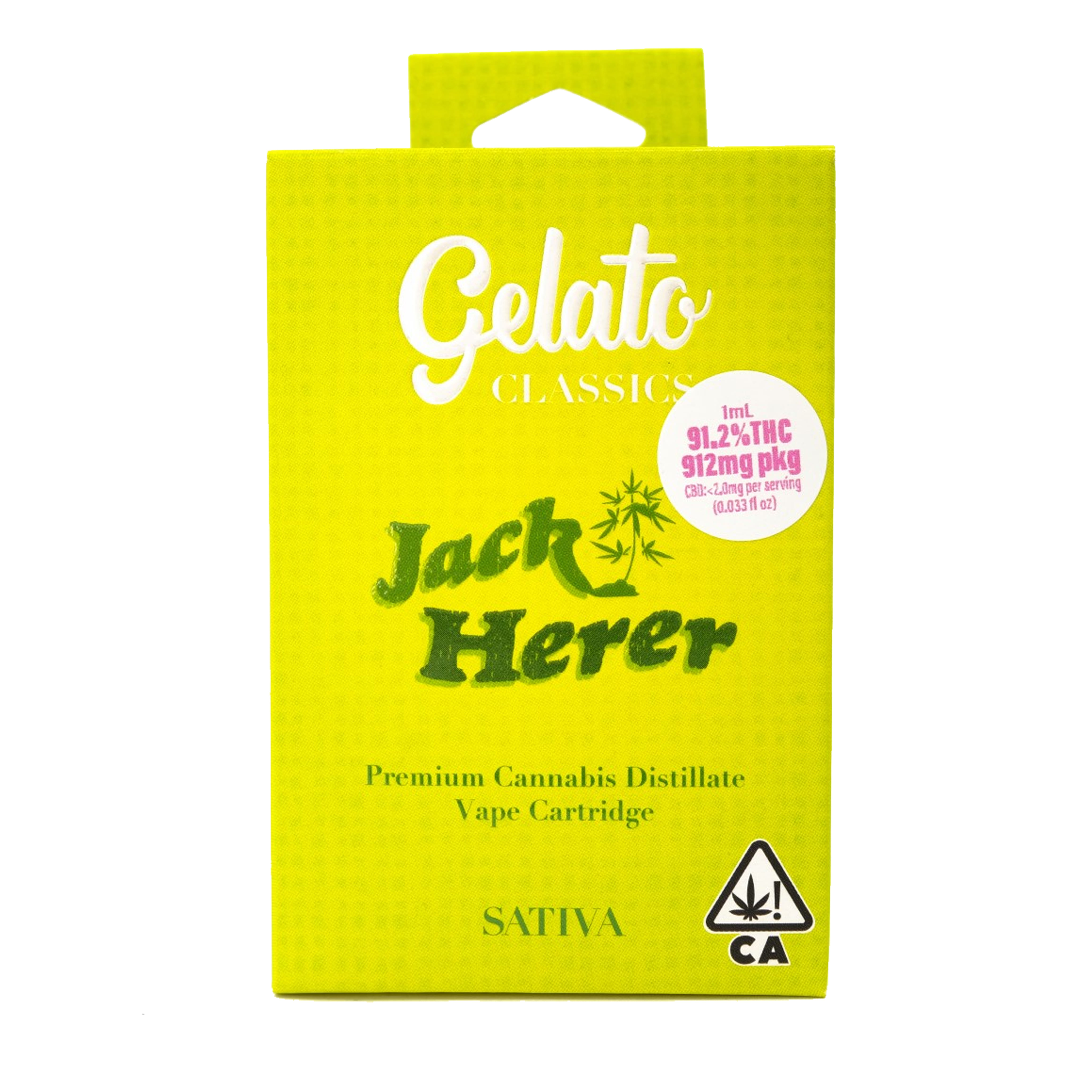 Jack Herer (S) - 1g Classic Cart *B2G1 EVERYDAY* - Gelato Canna Co. - Jack Herer (S) - $27 - Cartridges