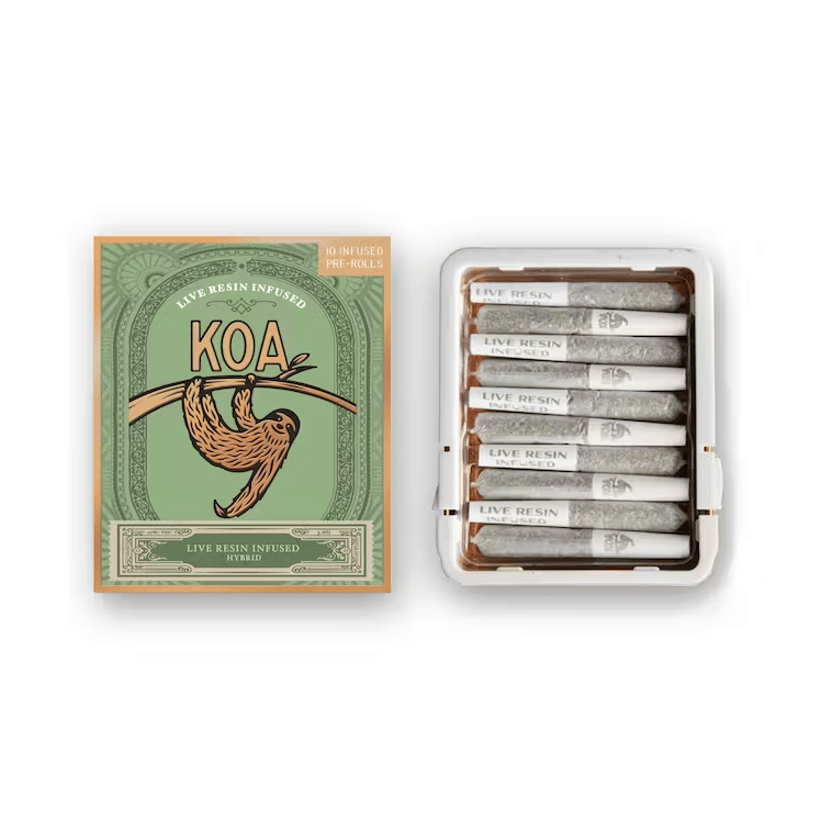 KOA: Apples & Bananas Live Resin Infused Pre-Rolls | KOA - 3.5g (.35x10) - Dompen -  - $38 - Infused Pre-Rolls