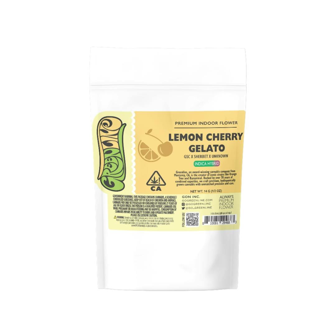 LEMON CHERRY GELATO 14G - Greenline -  - $63 - Flower