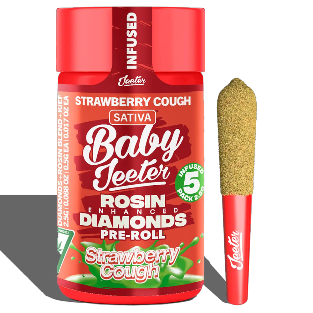 Strawberry Cough (S) Infused Baby 2.5g *SPECIAL PRICING* - Jeeter - Strawberry Cough (S) - $30 - Prerolls