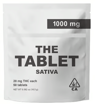 The Tablet Sativa 20mg 50pk 1000mg - The Tablet -  - $33 - Capsules