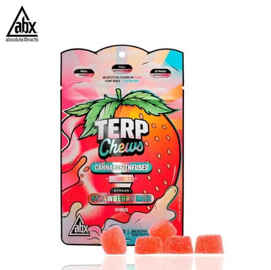 ABX - Strawberry Haze - Terp Chews Gummies - 100mg - ABX -  - $11.99 - Edibles