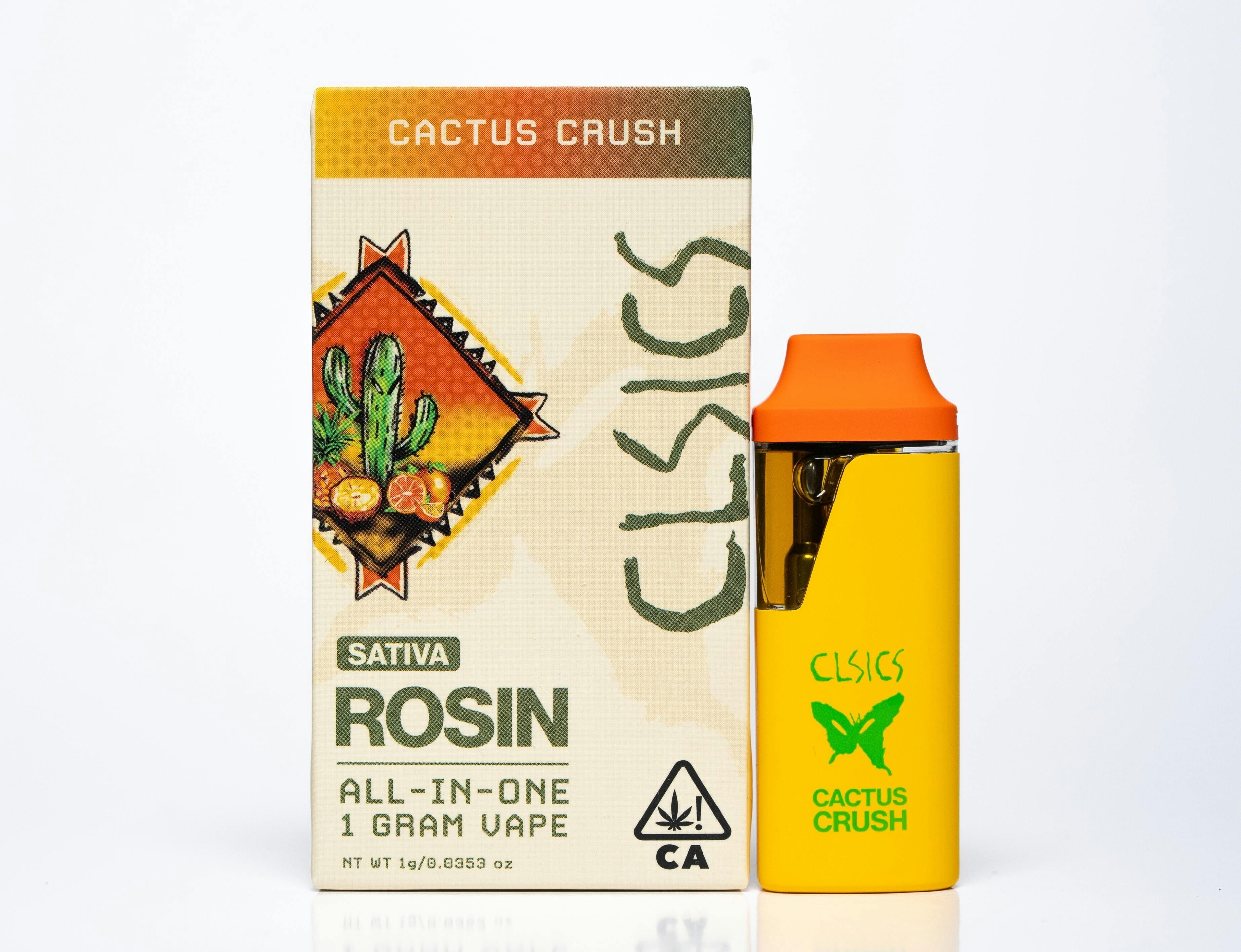 Cactus Crush - LIVE ROSIN ALL IN ONE VAPE 1g - CLSICS Rosin & Rosin Infused Pre Rolls -  - $39.61 - Vapes