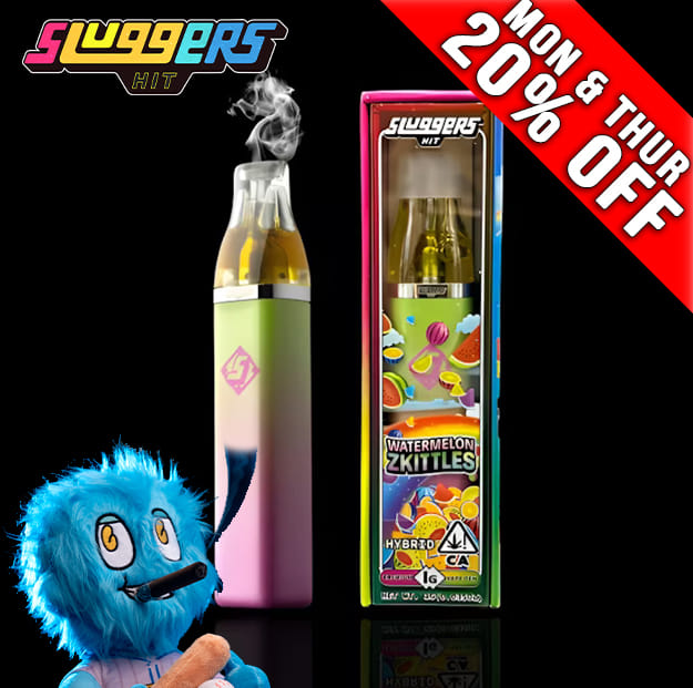 Sluggers - Watermelon Zkittlez - Disposable Vape 1.2g - Sluggers - Watermelon Zkittles Dispo - $27.99 - Disposable Vapes