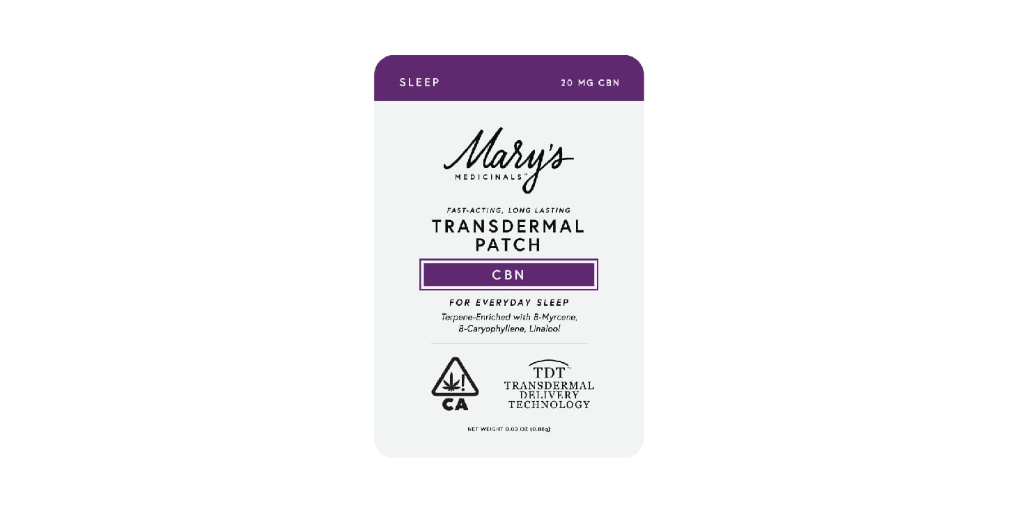 Transdermal Patch-Sleep-1ct-(20mgCBN) - Mary Medincinals -  - $10 - Topicals
