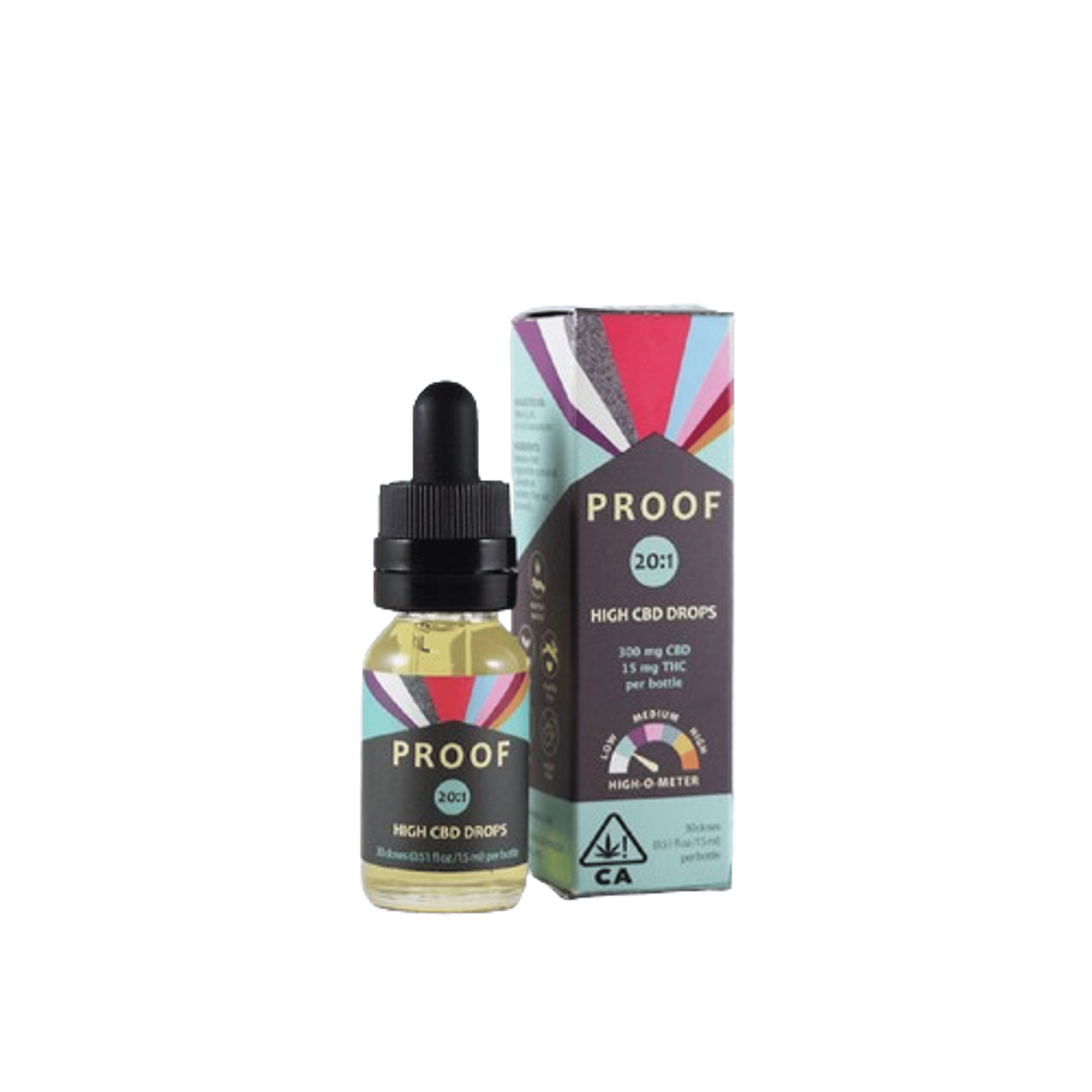 20:1 High CBD Drops - Tincture - Proof - 15ml - $34.99 - Tinctures