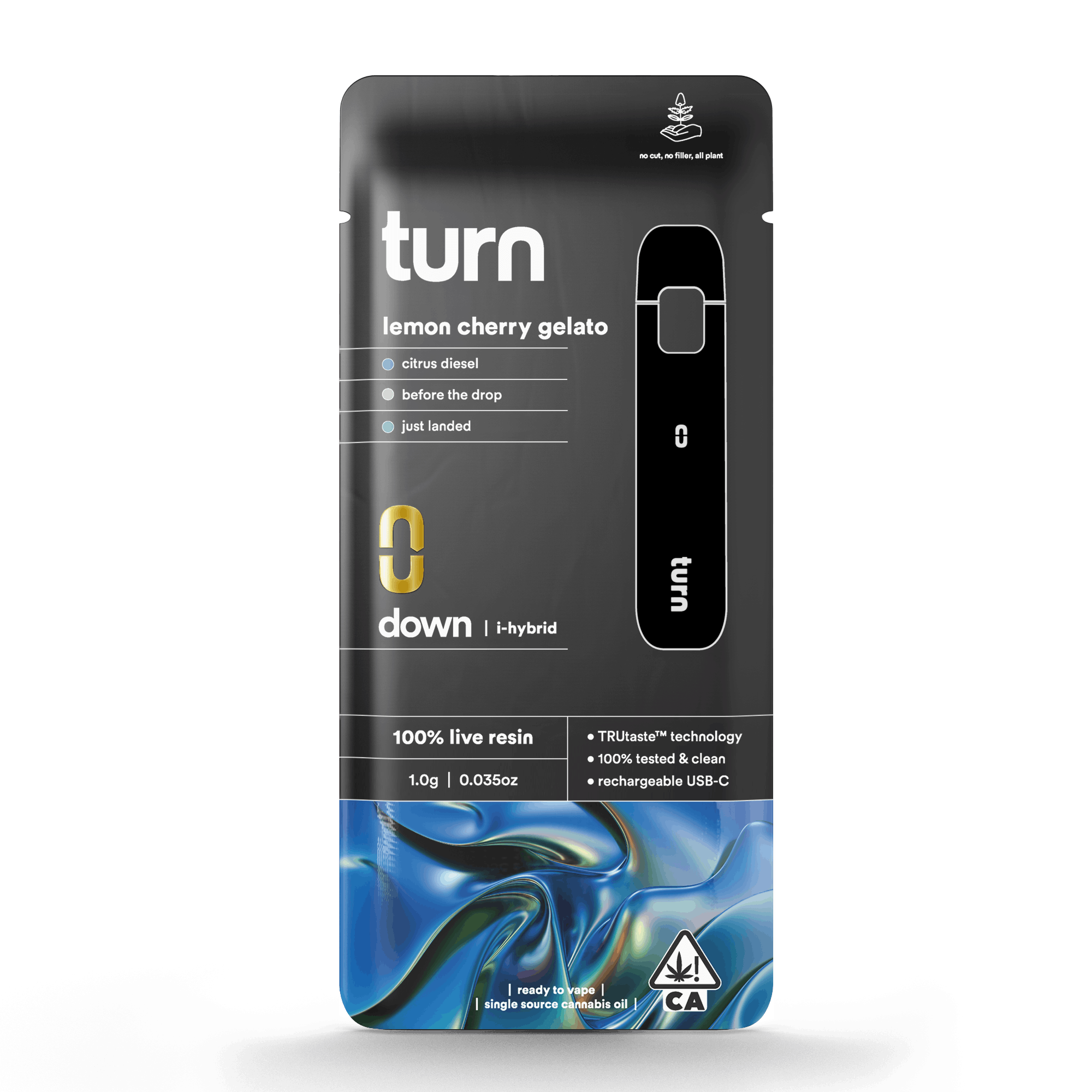 Turn Down Live Resin | 1g - Lemon Cherry Gelato - AIO - Indica Hybrid - Turn -  - $37 - All-In-Ones