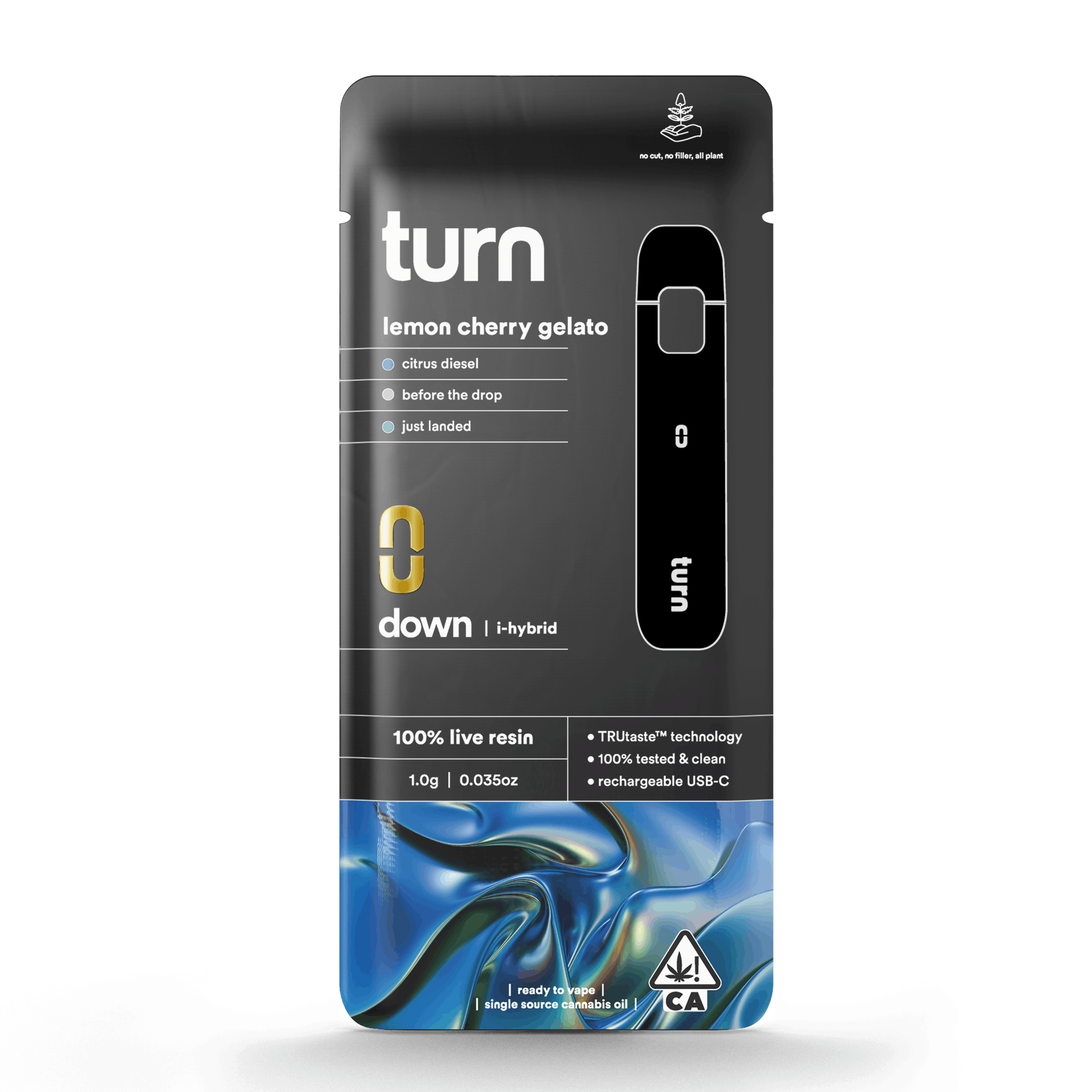 Turn Down Live Resin | 1g - Lemon Cherry Gelato - AIO - Indica Hybrid - Turn - - $37 - All-In-Ones