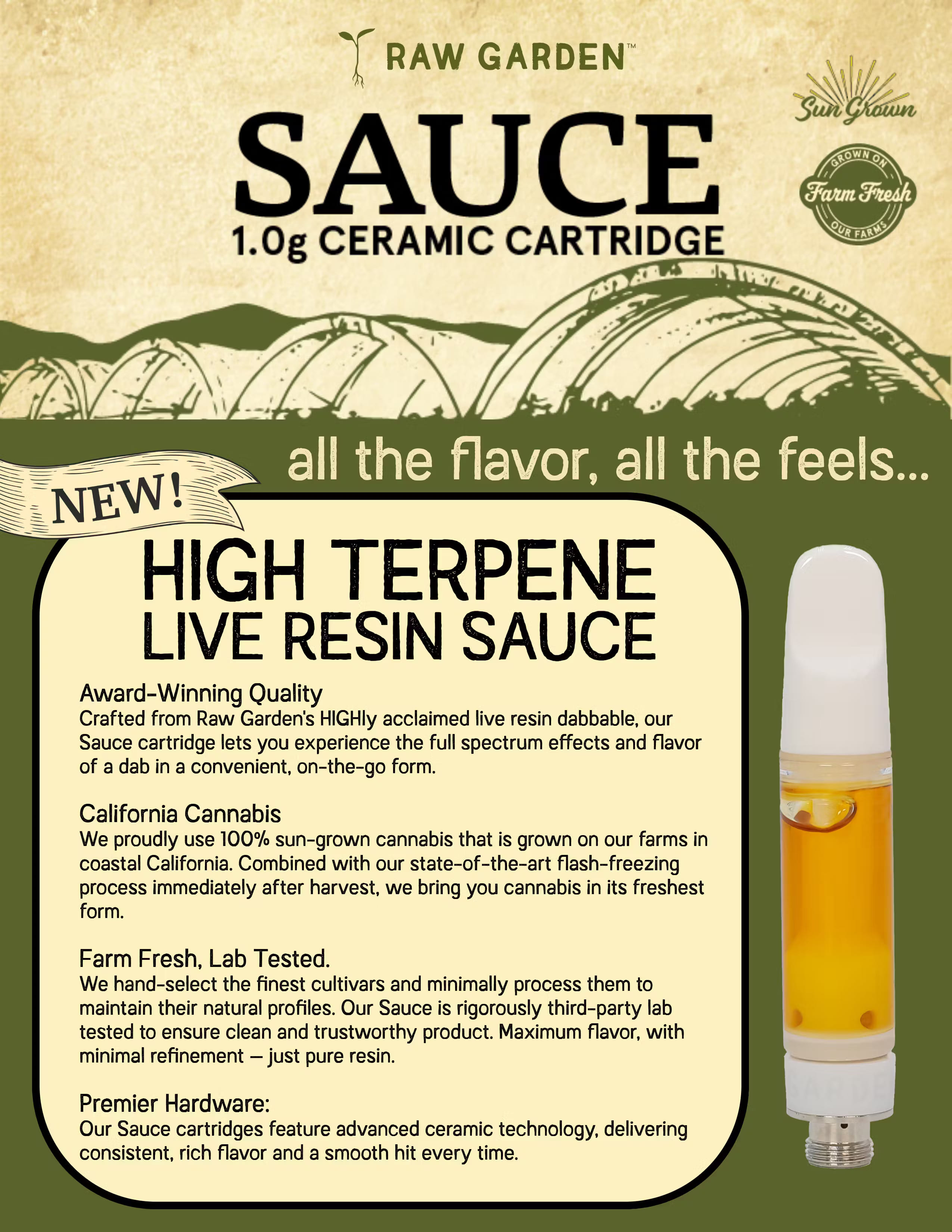 RAW GARDEN - Strawberry Jack #13 (S) - 1g Sauce Cartridge - Raw Garden - Cart - $42 - Vapes