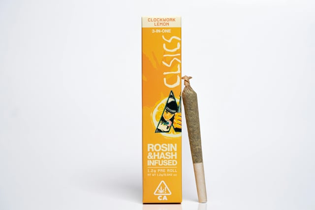 Clockwork Lemon (S) - TRIFECTA 1.2g Hash/Rosin/Flower Infused Pre Roll