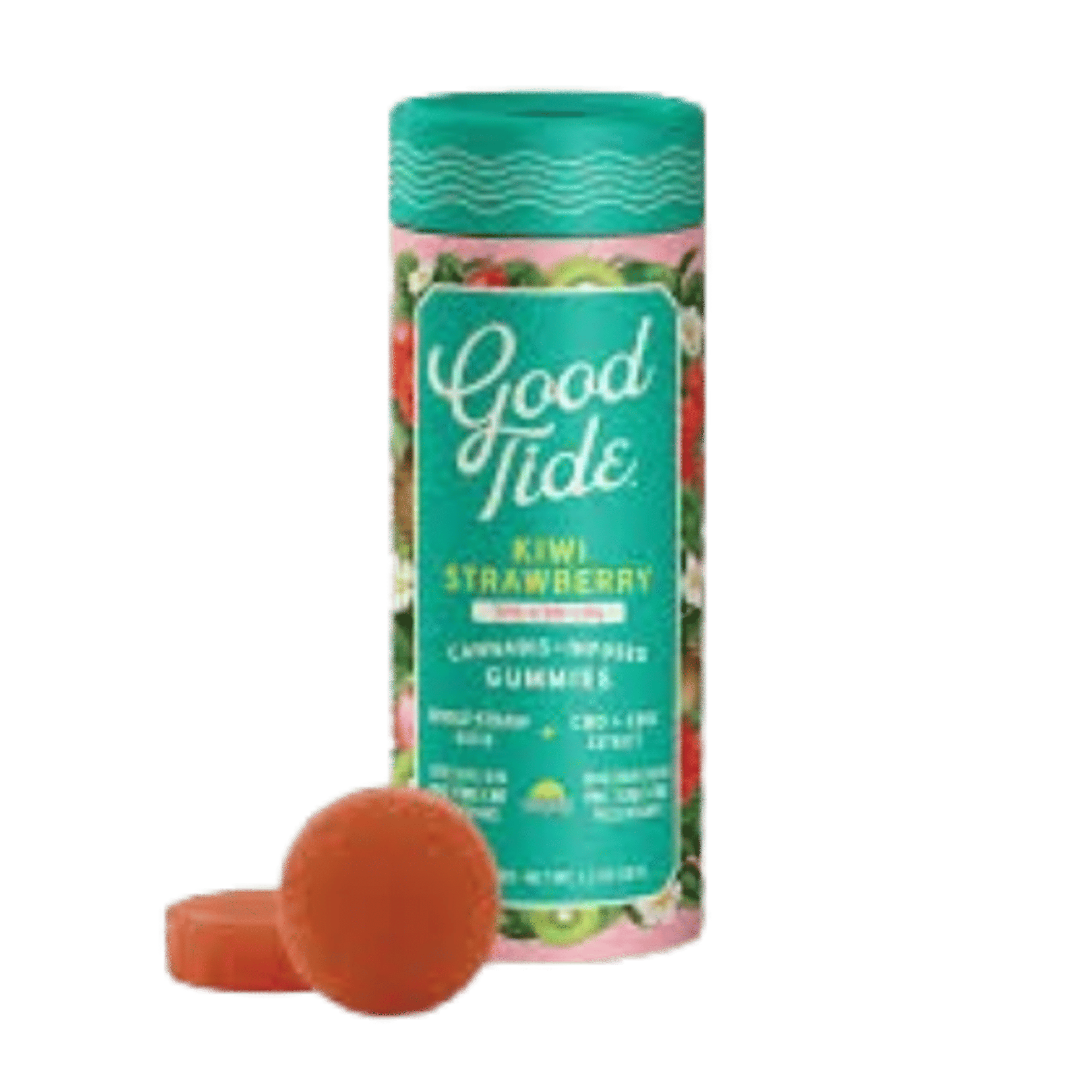 Kiwi Strawberry - "Refreshing" 1:1:1 Solventless Hash Rosin Gummies - Edibles - Good Tide - 10 Gummies - $23.99 - Edibles